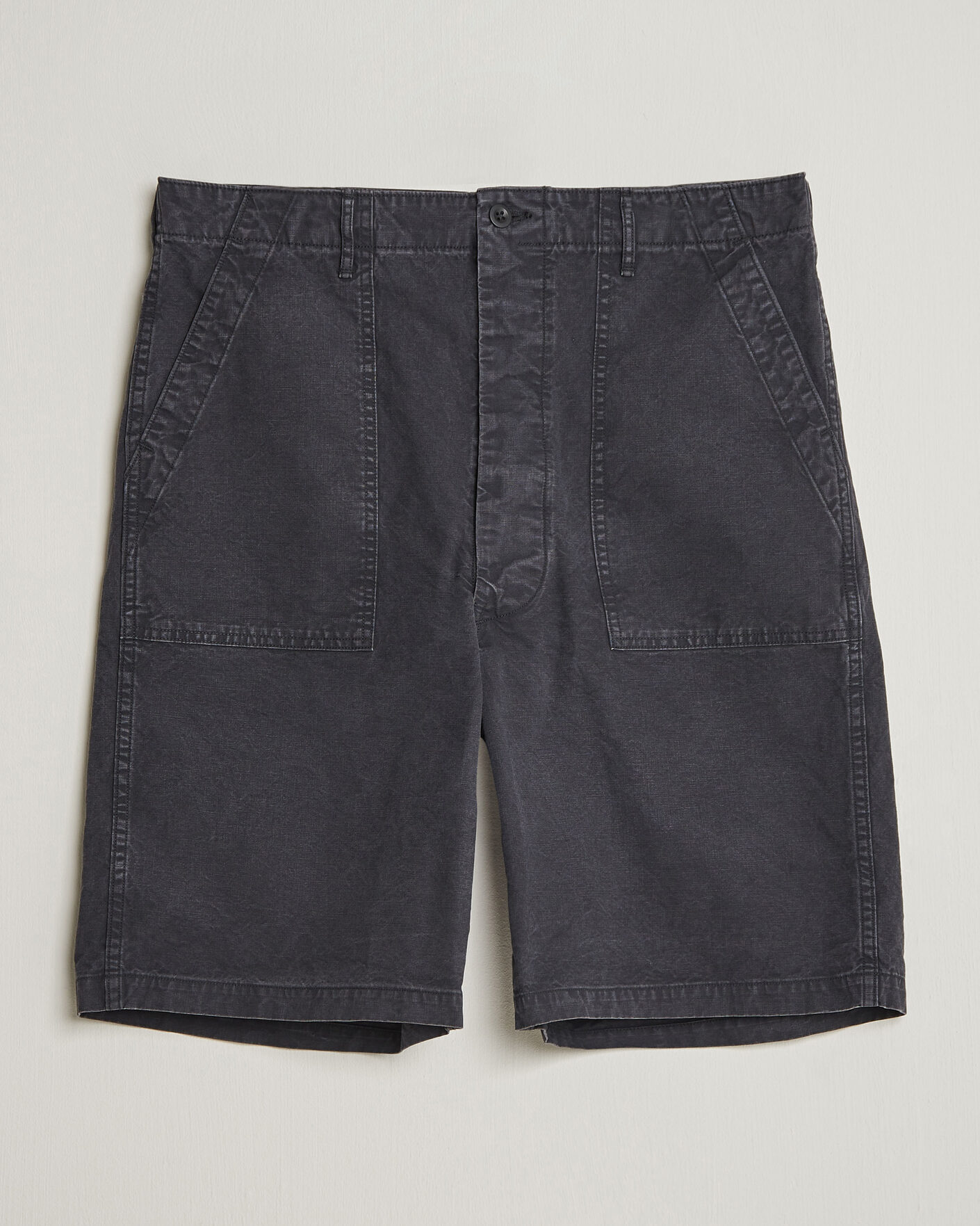 Uomini | Pantaloncini | orSlow | Summer Fatigue Shorts Washed Black
