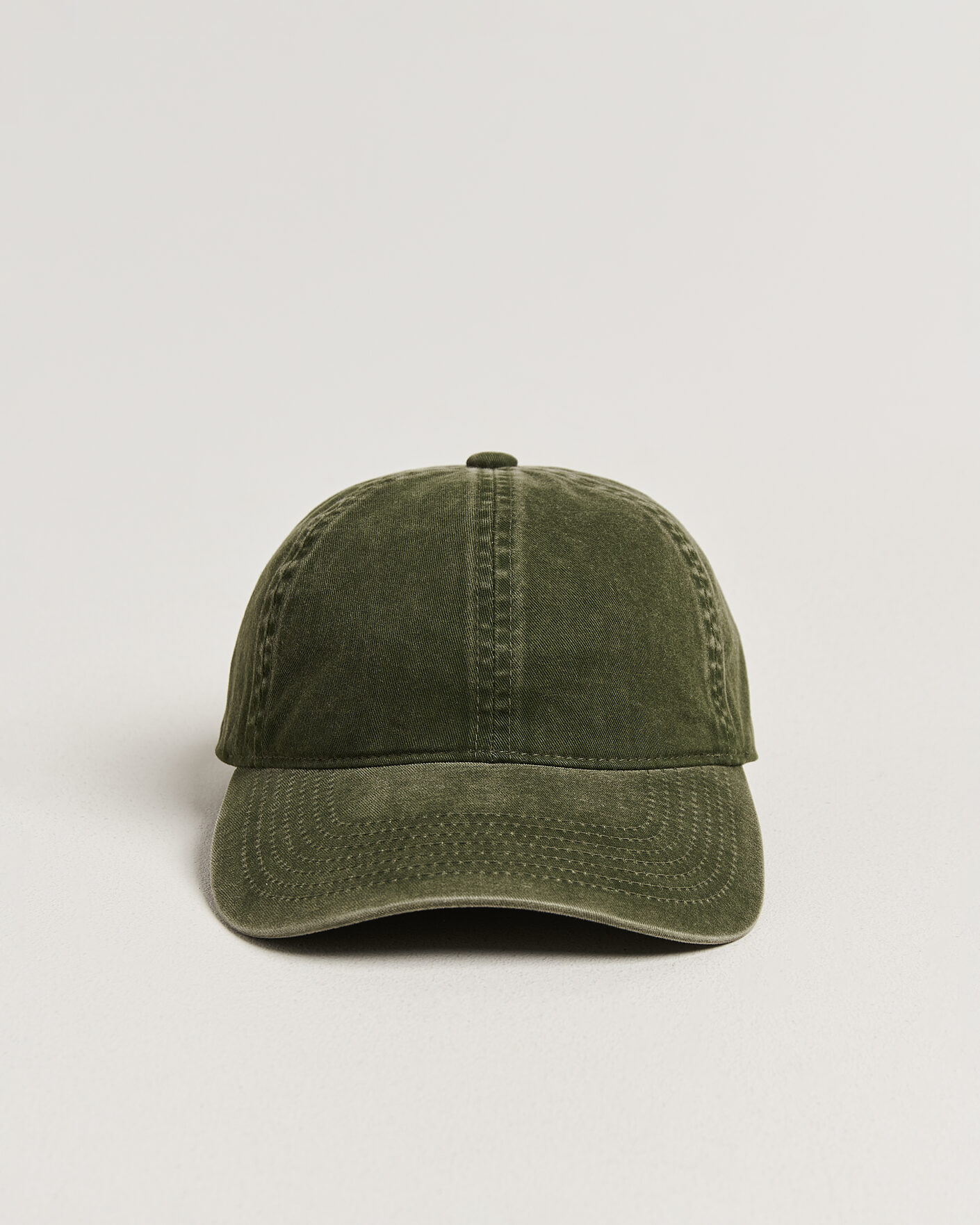 Uomini | Cappelli & Berretti | Varsity Headwear | Washed Cotton Baseball Cap Green