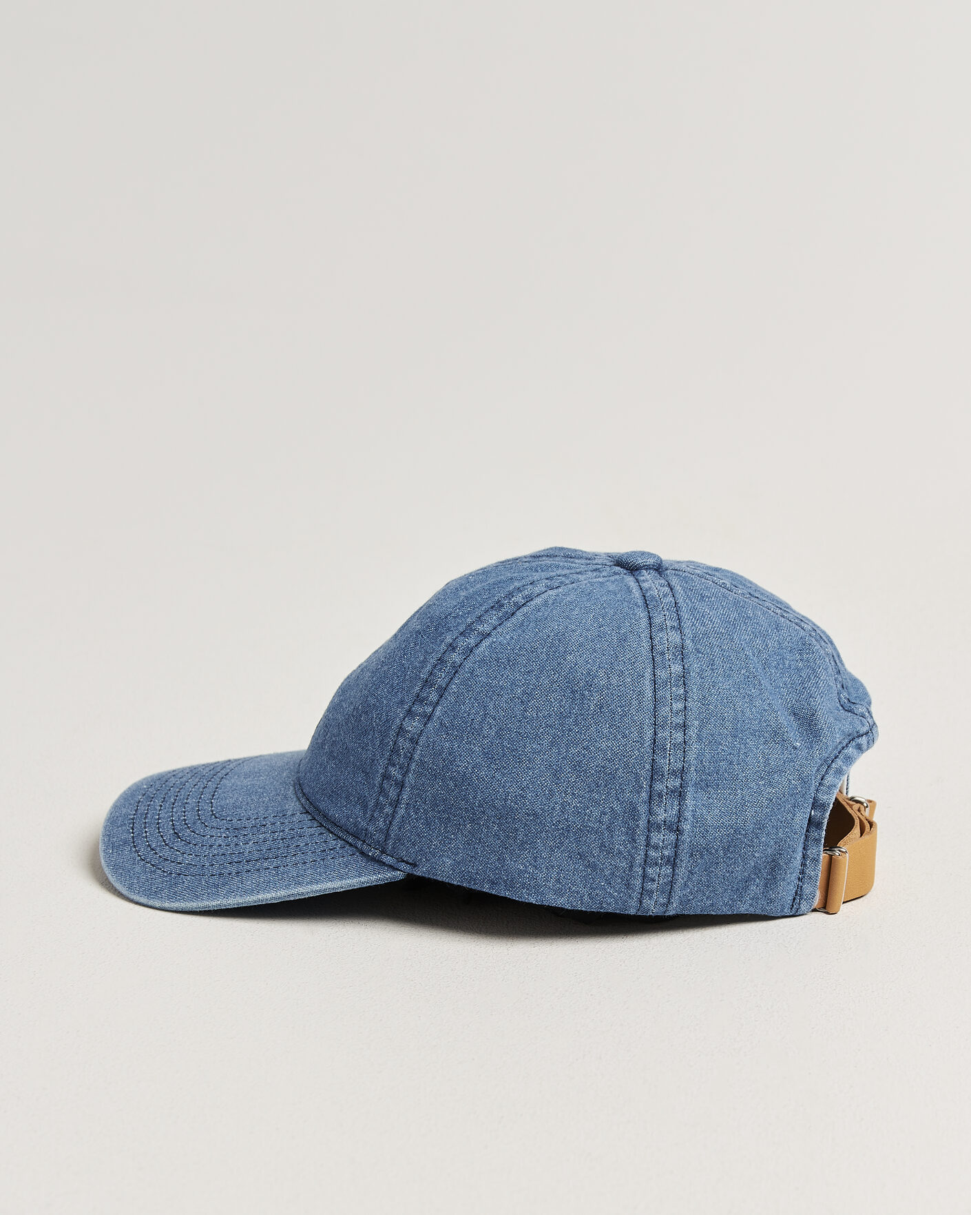 Uomini | Cappelli & Berretti | Varsity Headwear | Washed Denim Baseball Cap Indigo