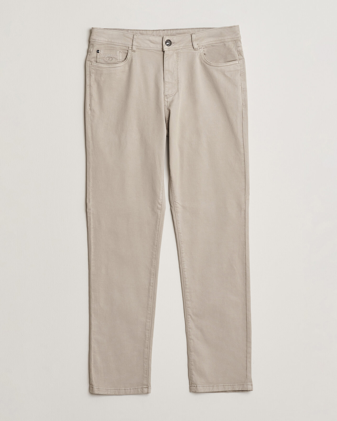 Uomini | Pantaloni | Oscar Jacobson | Slim Fit 5-Pocket Chino  Beige