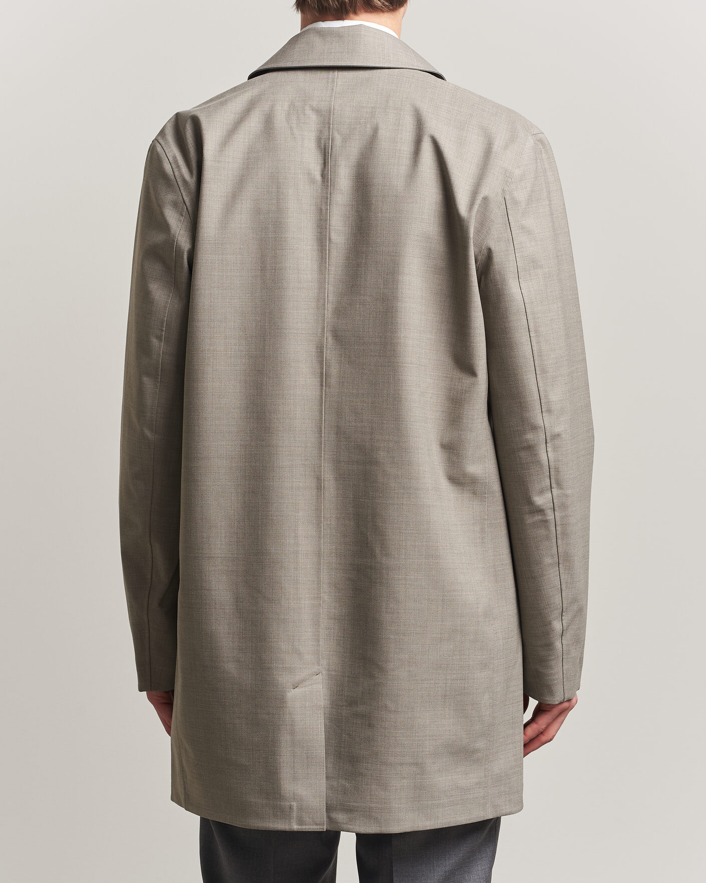 Uomini | Giacche | UBR | Sky Fall Savile Wool Waterproof Coat Sand