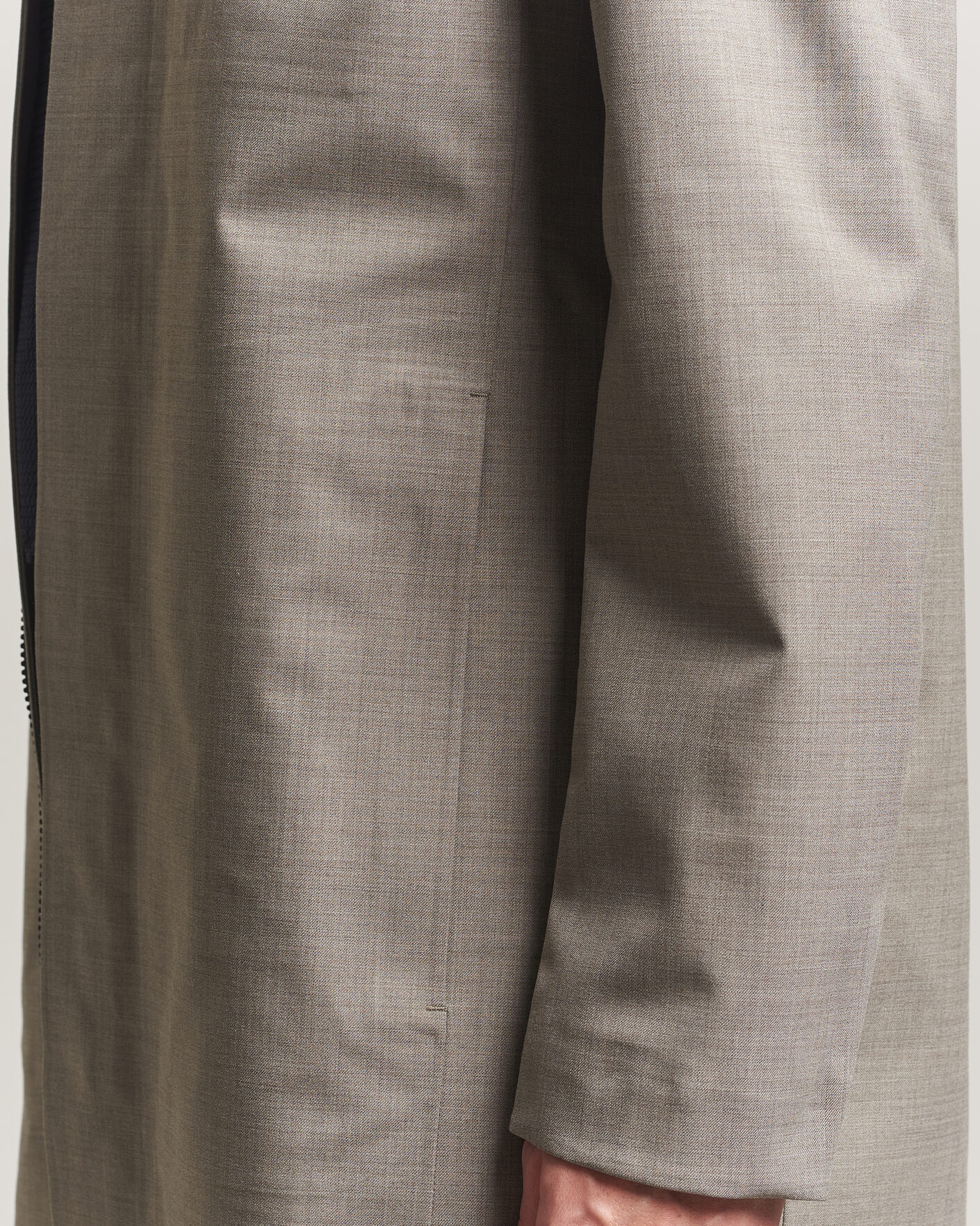 Uomini | Giacche | UBR | Sky Fall Savile Wool Waterproof Coat Sand