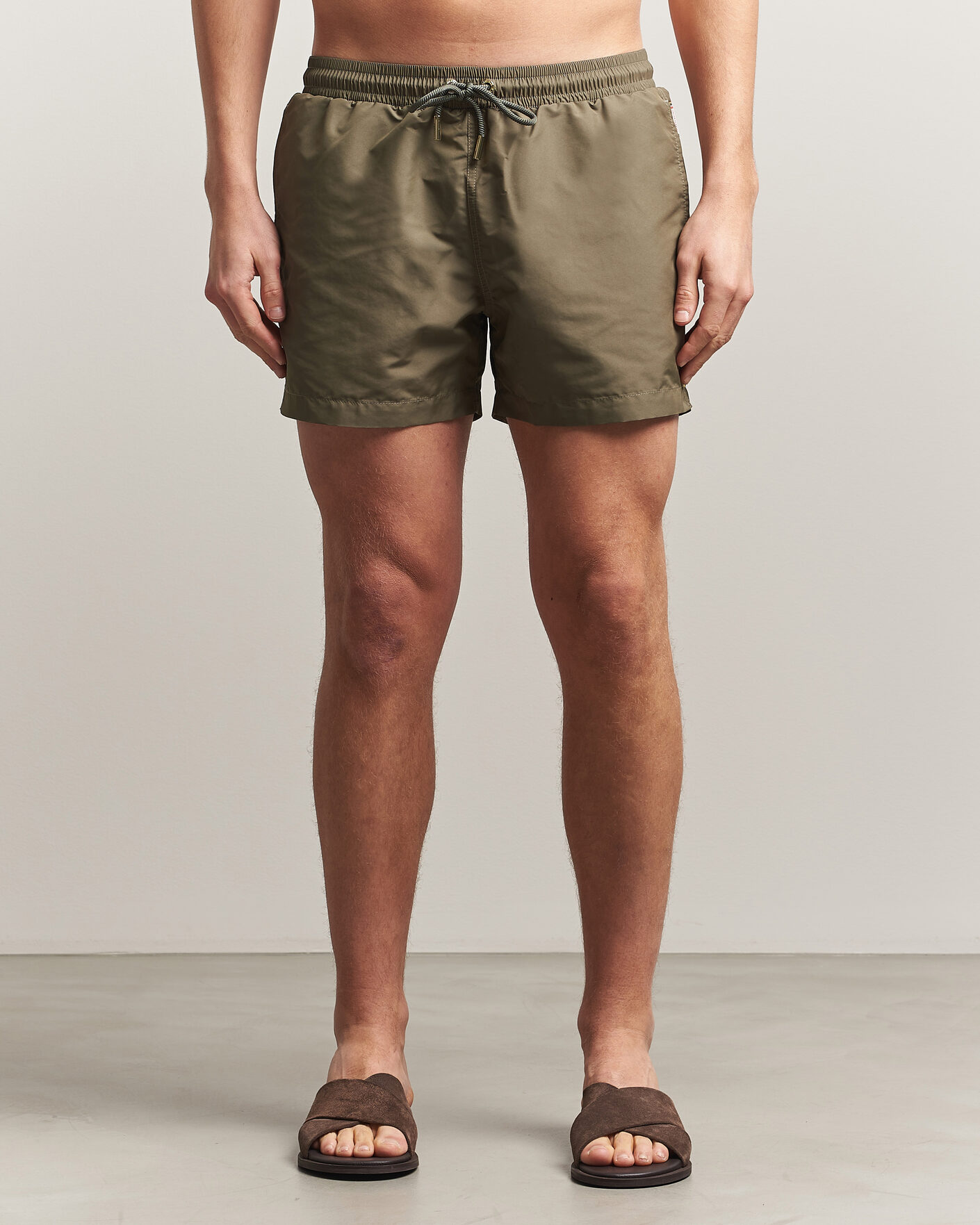 Uomini | Costumi da bagno | Orlebar Brown | Jack Solid Drawstring Swim Shorts Herbal Green