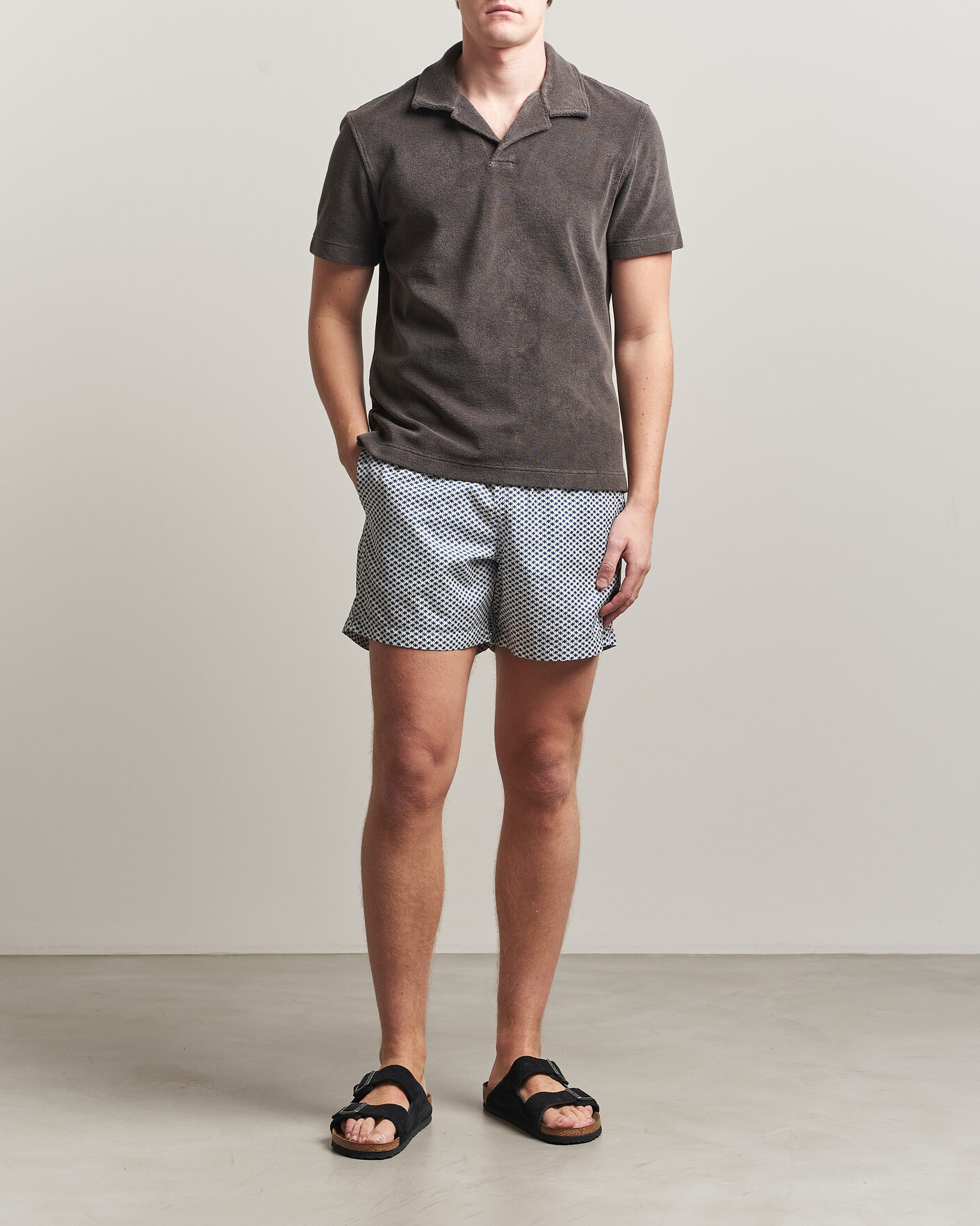 Uomini | Costumi da bagno | Orlebar Brown | Boxer Modula Drawstring Swim Shorts Nova Blue