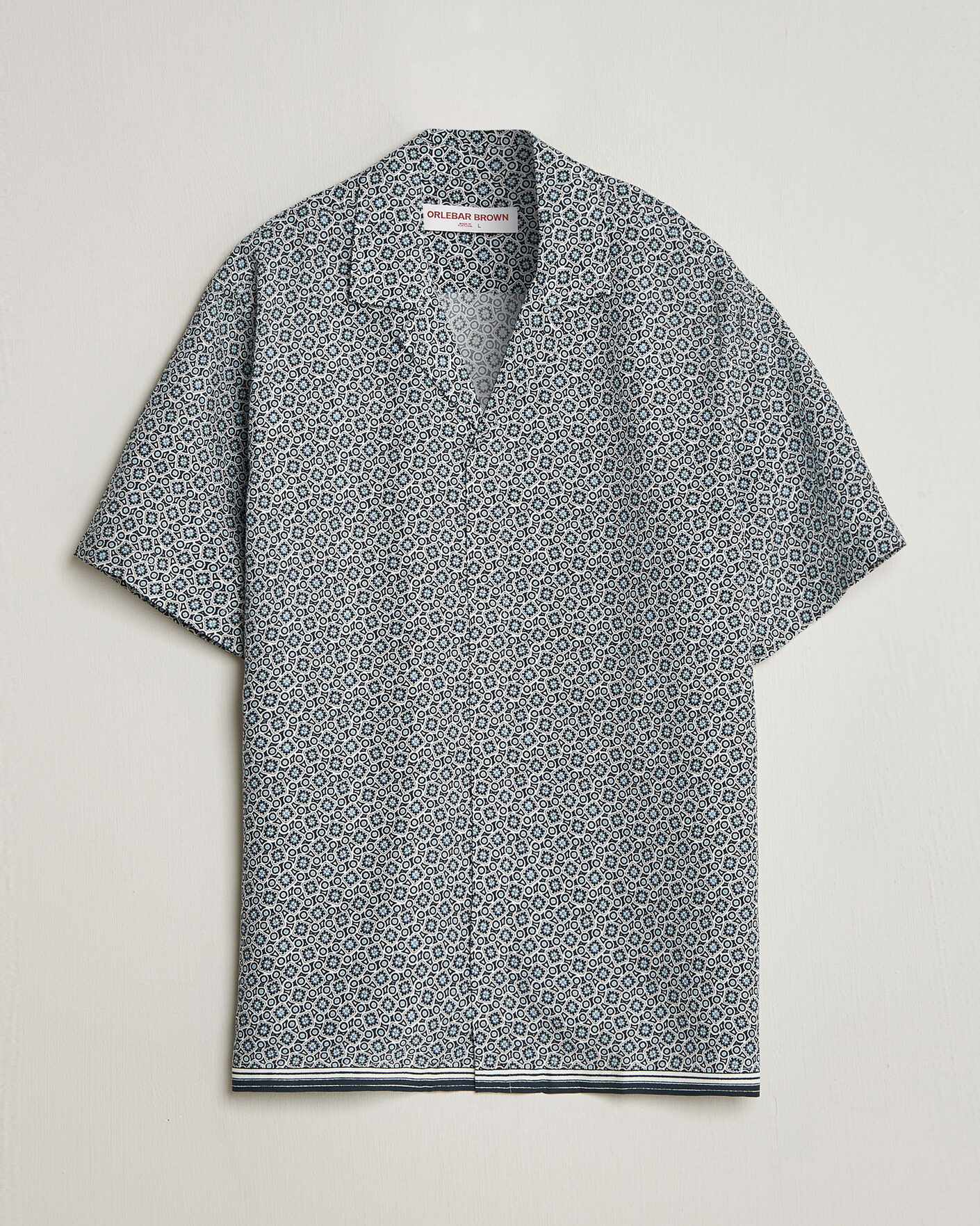 Uomini | Camicie | Orlebar Brown | Maitan Lyocel Petola Shirts Night Iris
