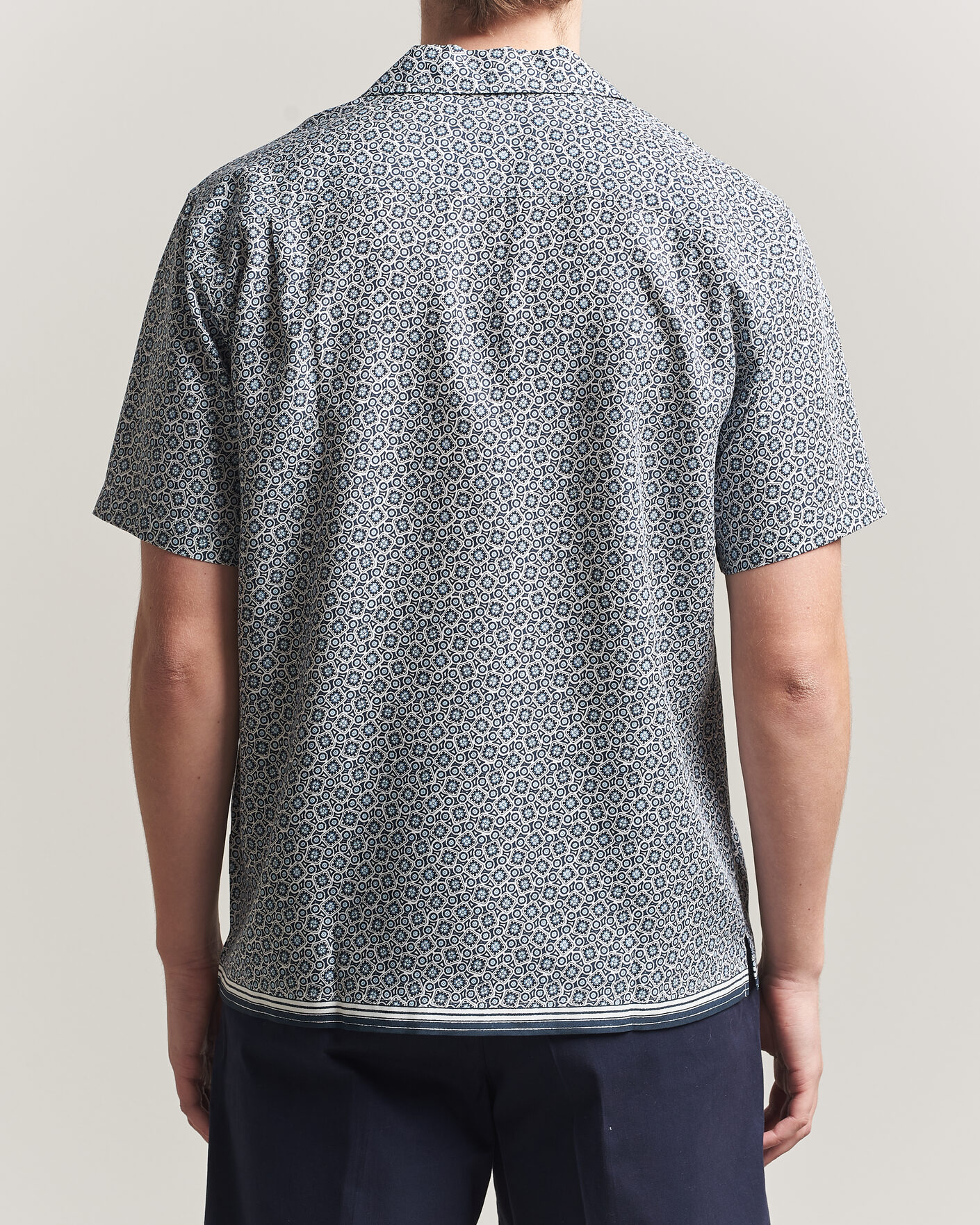 Uomini | Camicie | Orlebar Brown | Maitan Lyocel Petola Shirts Night Iris