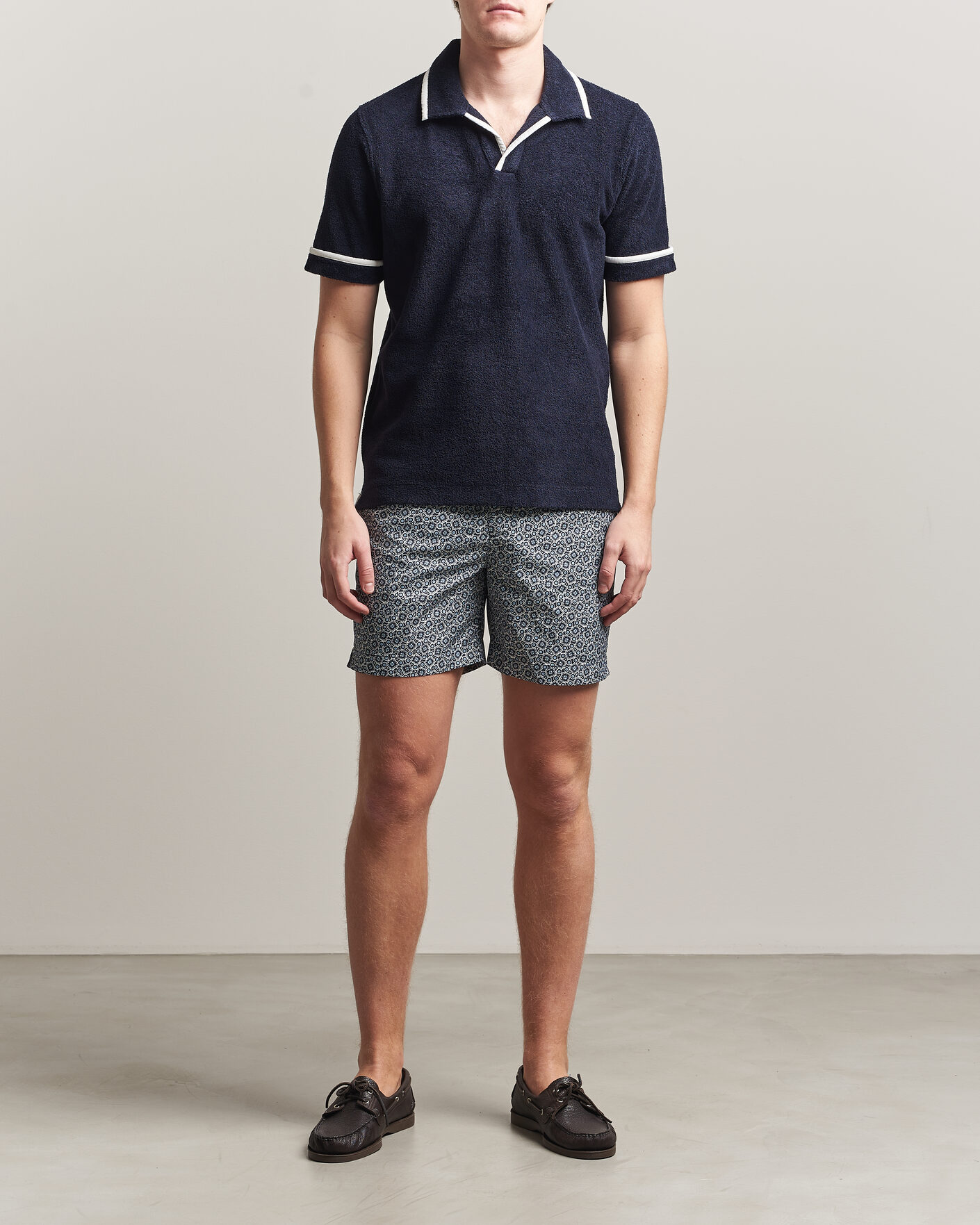 Uomini | Costumi da bagno | Orlebar Brown | Bulldog Drawcord Petola Swim Shorts Night Iris