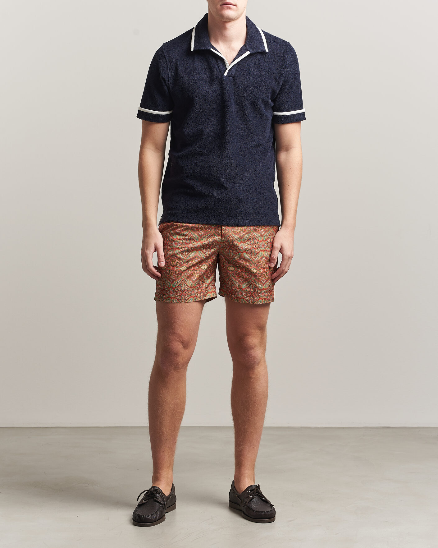 Uomini | Costumi da bagno | Orlebar Brown | Bulldog Drawcord Carnival Swim Shorts Vermillion