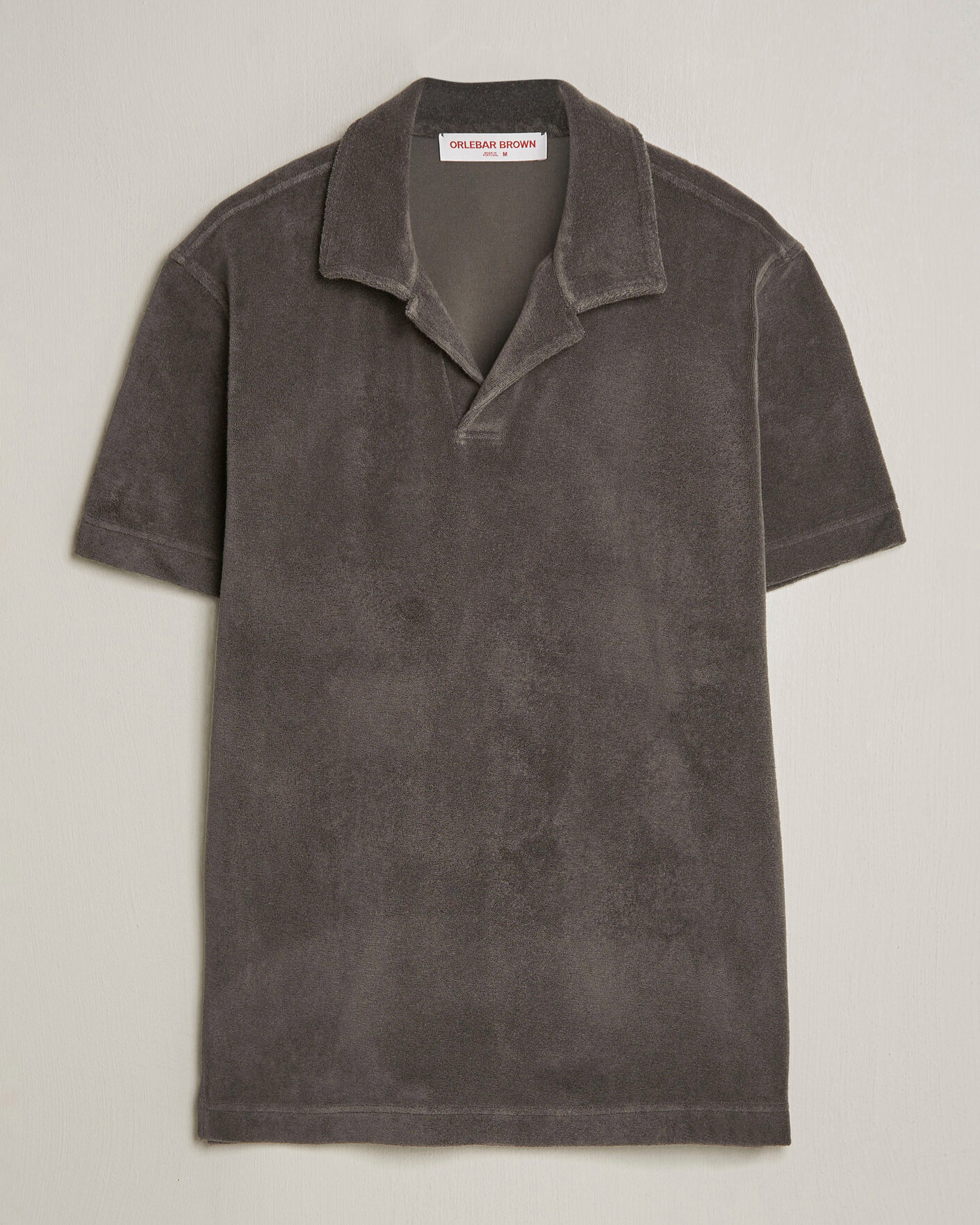 Uomini | Polo | Orlebar Brown | Terry Resort Polo Elephant Grey