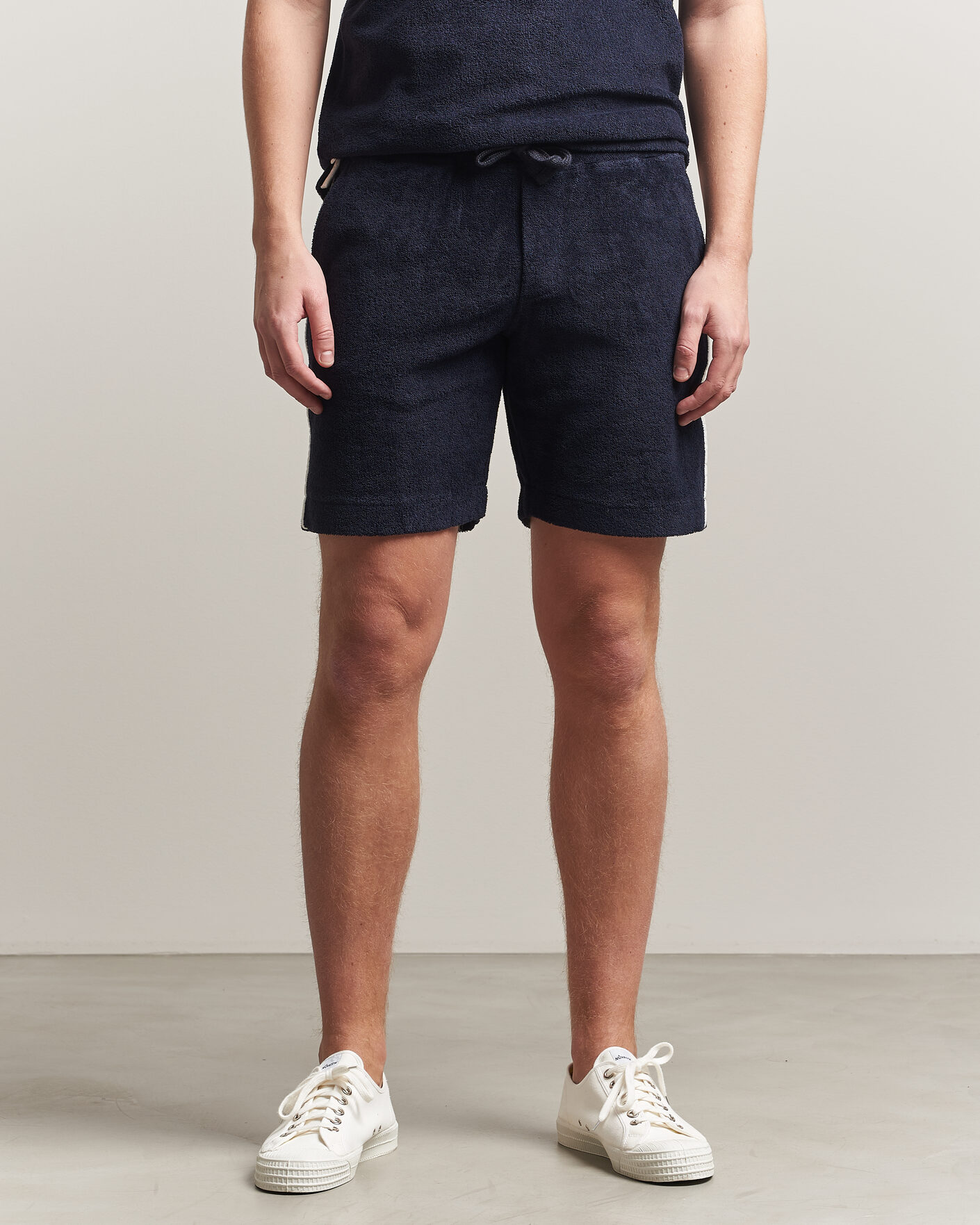 Uomini | Pantaloncini | Orlebar Brown | Trevone Towelling Shorts Night Iris