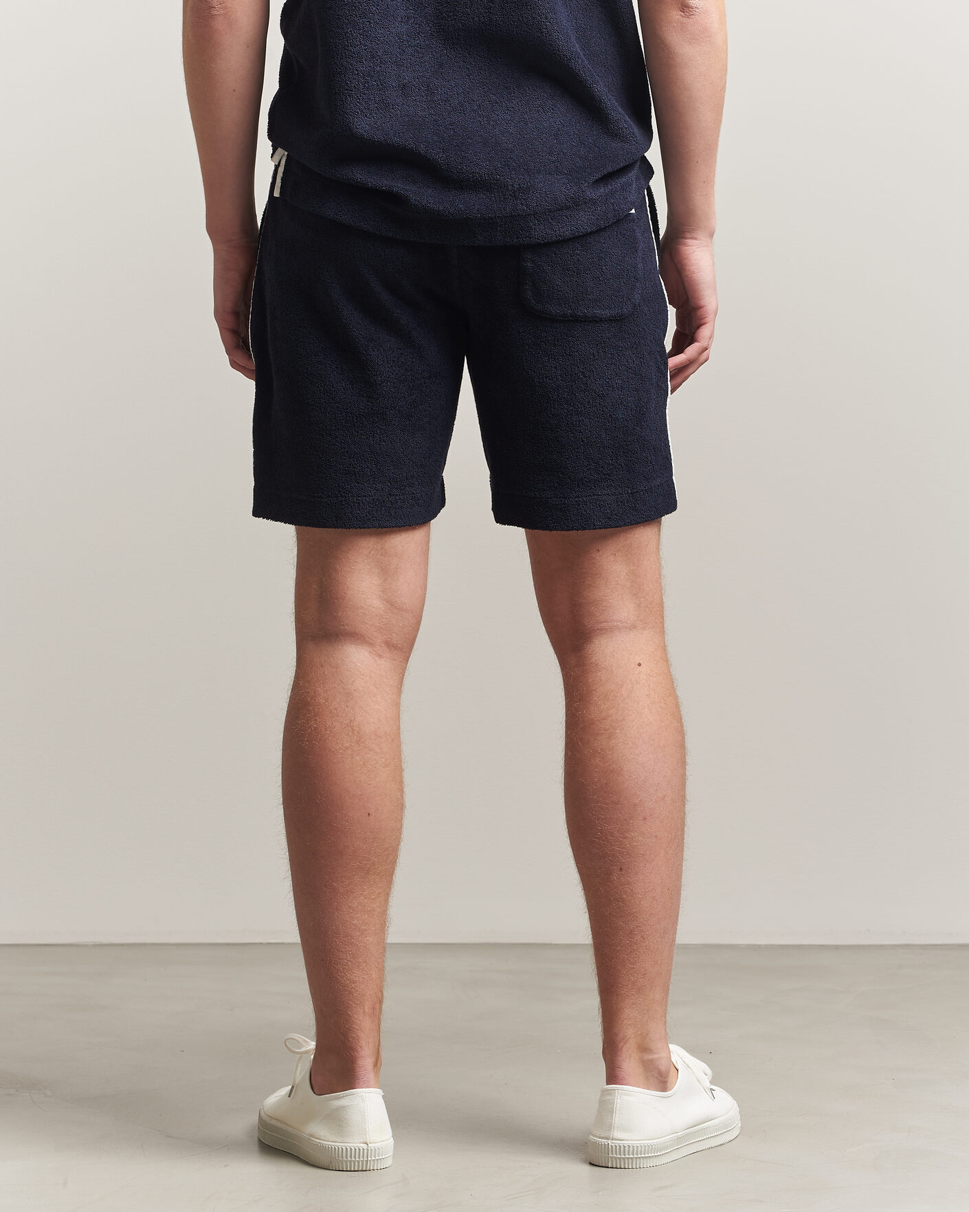 Uomini | Pantaloncini | Orlebar Brown | Trevone Towelling Shorts Night Iris