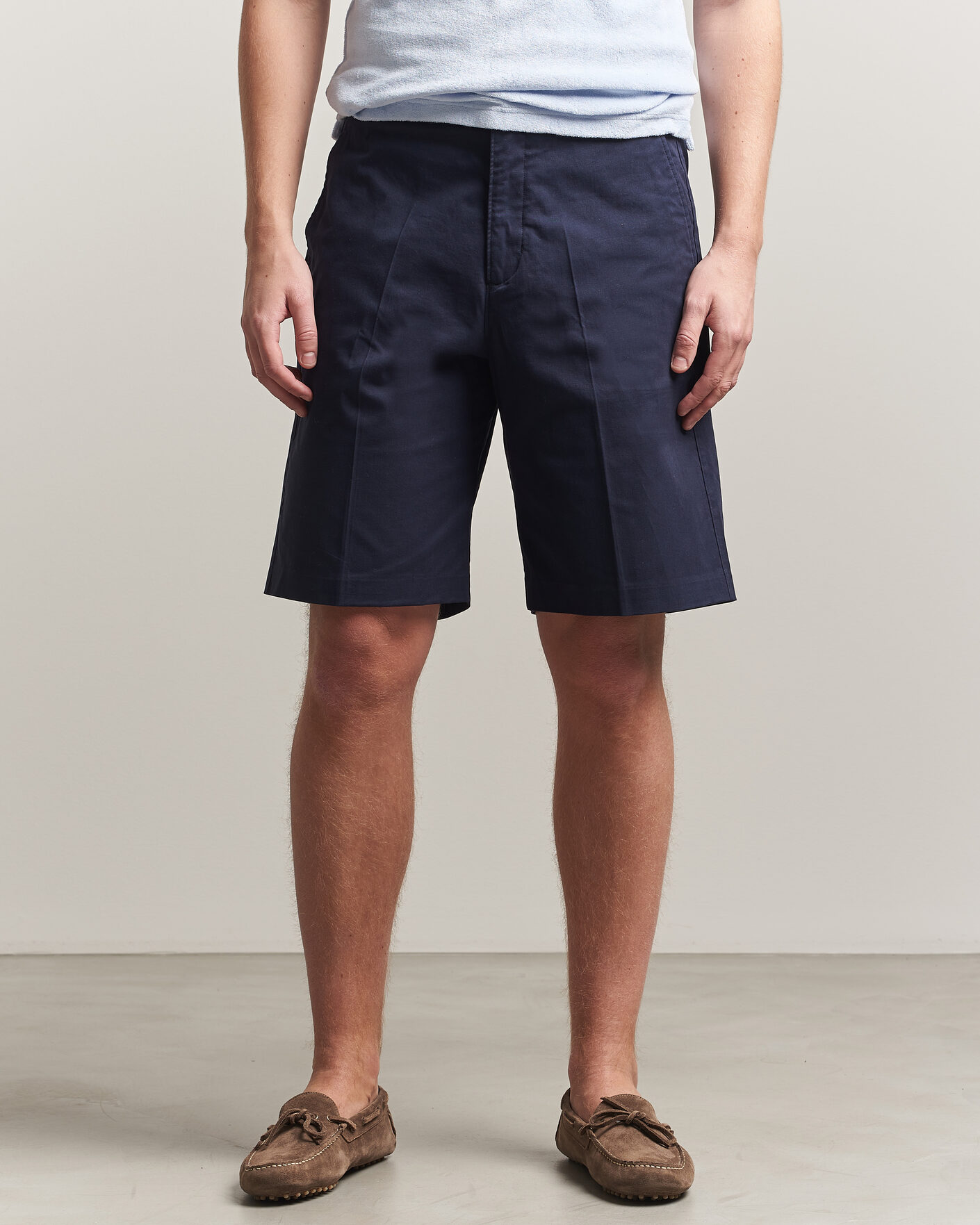 Uomini | Pantaloncini | Orlebar Brown | Laurent Cotton Shorts Night Iris