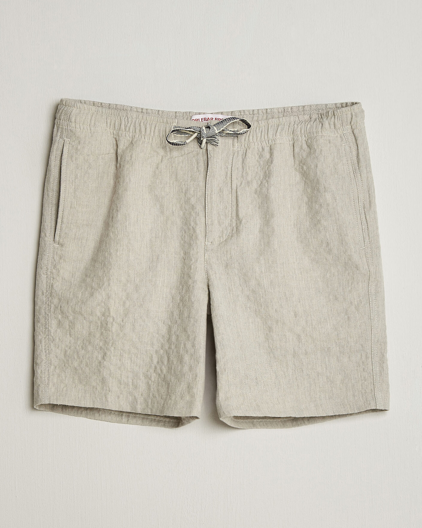 Uomini | Pantaloncini | Orlebar Brown | Alex Sereno Herringbone Shorts Light Dijon