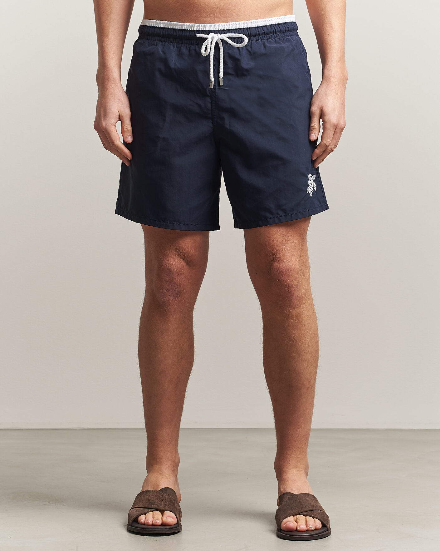 Uomini | Costumi da bagno | Vilebrequin | Moka Swimshorts Marine/Blanc