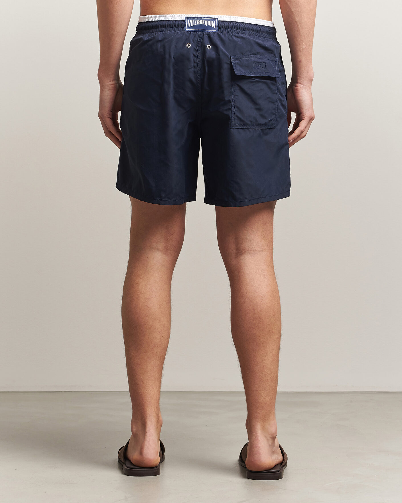 Uomini | Costumi da bagno | Vilebrequin | Moka Swimshorts Marine/Blanc