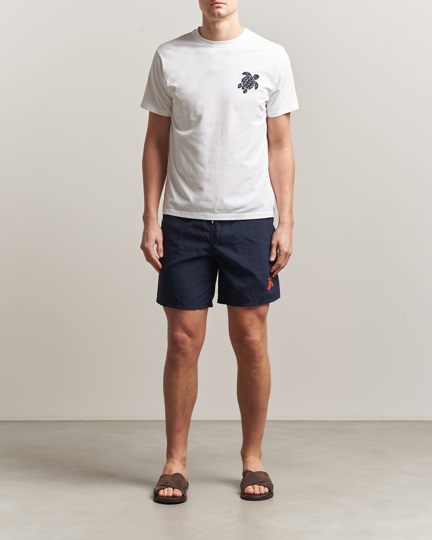 Uomini | Costumi da bagno | Vilebrequin | Moka Swimshorts Marine/Rouge