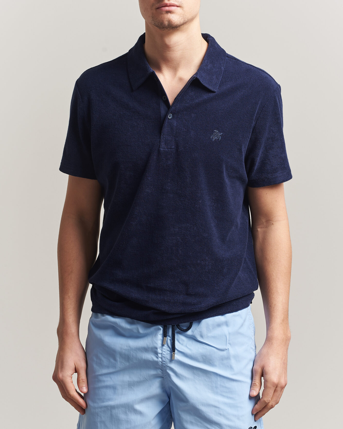 Uomini | Polo | Vilebrequin | Pheonix Terry Polo Bleu Marine