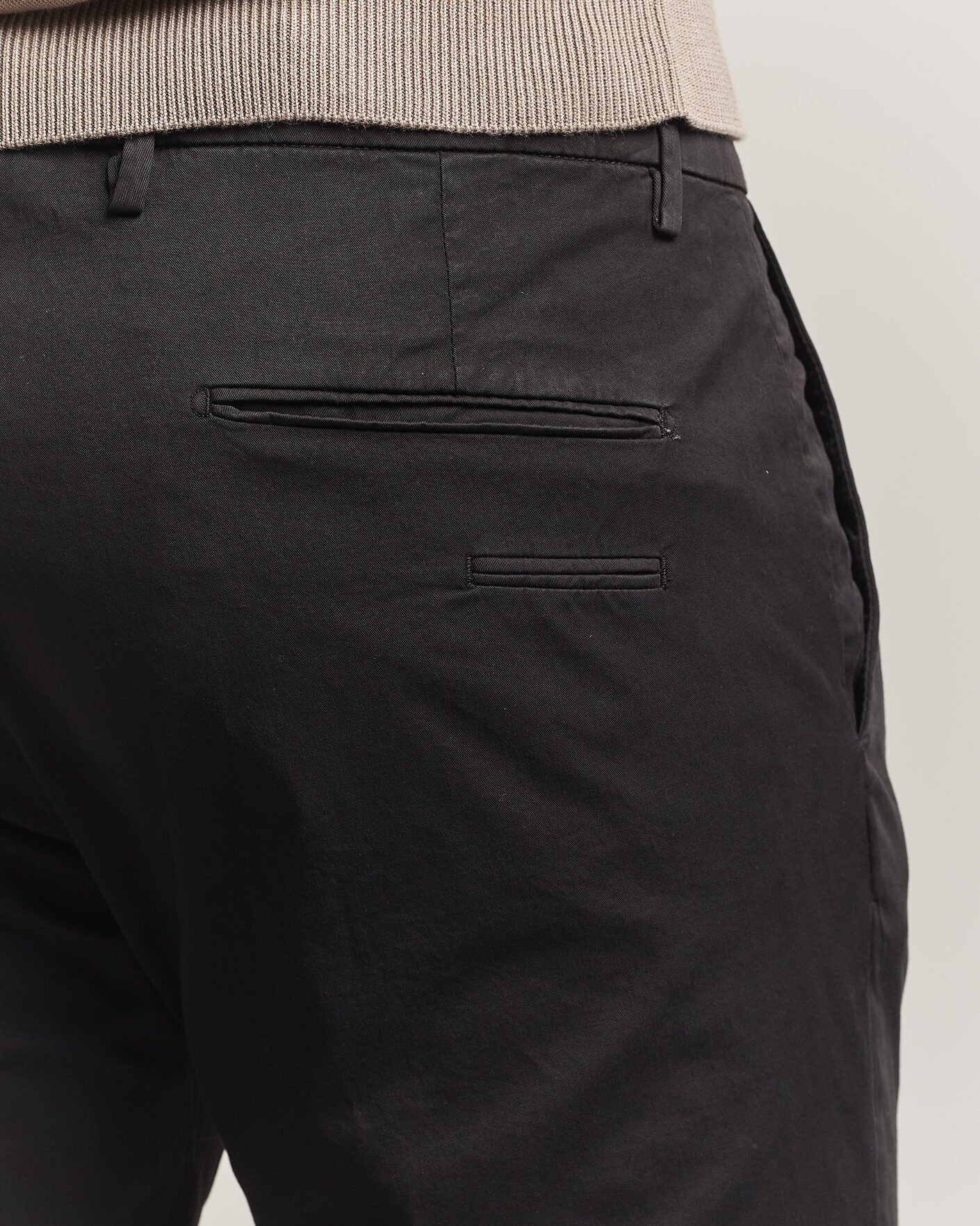Uomini | Pantaloni | Briglia 1949 | Slim Fit Cotton Chinos Black