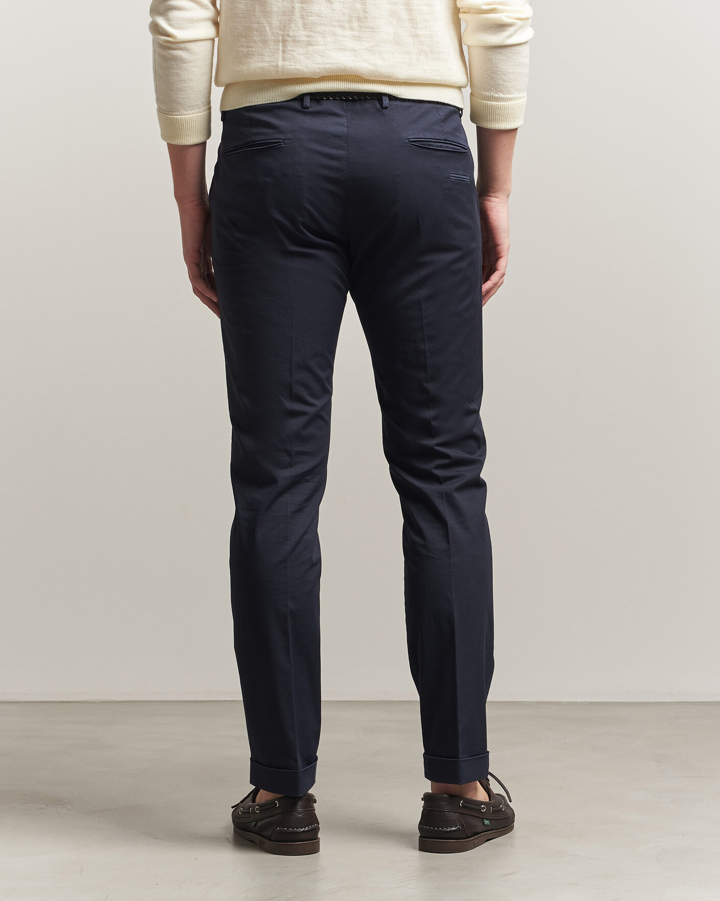 Uomini | Pantaloni | Briglia 1949 | Slim Fit Cotton Chinos Navy