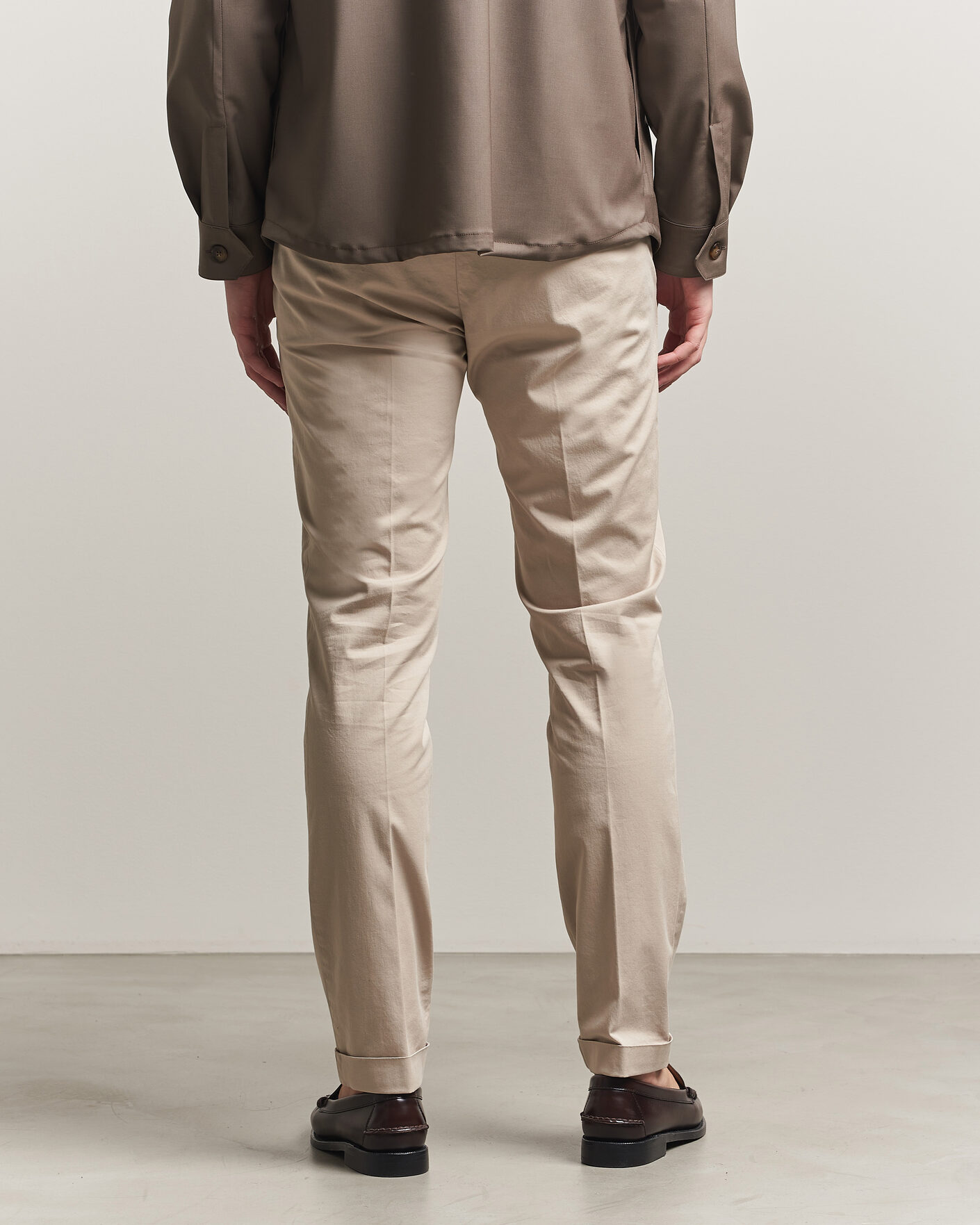 Uomini | Pantaloni | Briglia 1949 | Slim Fit Cotton Chinos Beige
