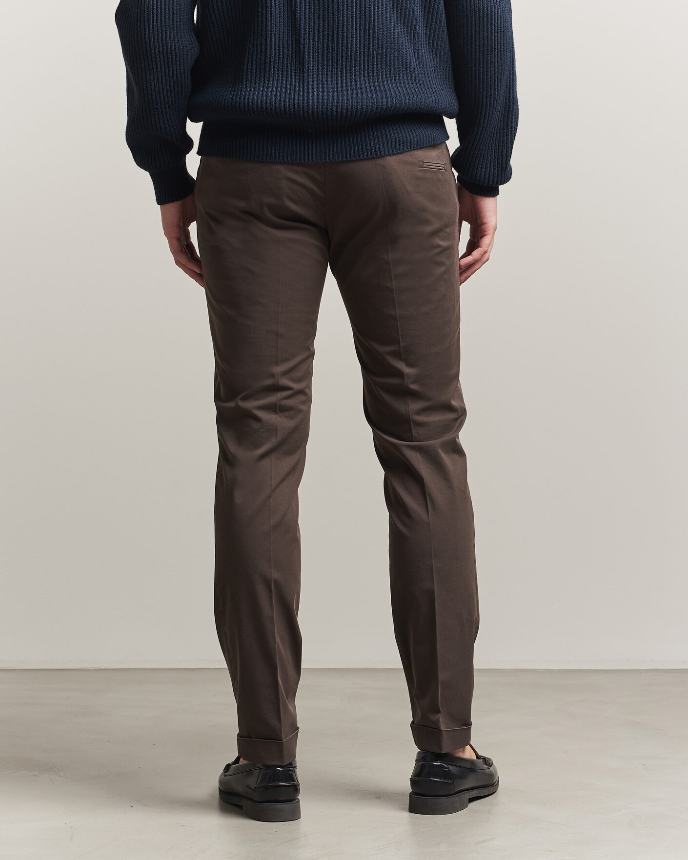 Uomini | Pantaloni | Briglia 1949 | Slim Fit Cotton Chinos Brown