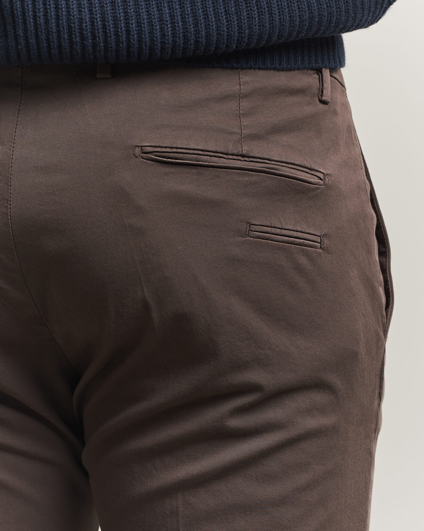 Uomini | Pantaloni | Briglia 1949 | Slim Fit Cotton Chinos Brown