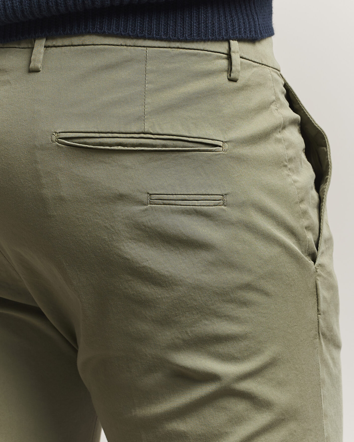 Uomini | Pantaloni | Briglia 1949 | Slim Fit Cotton Chinos Olive