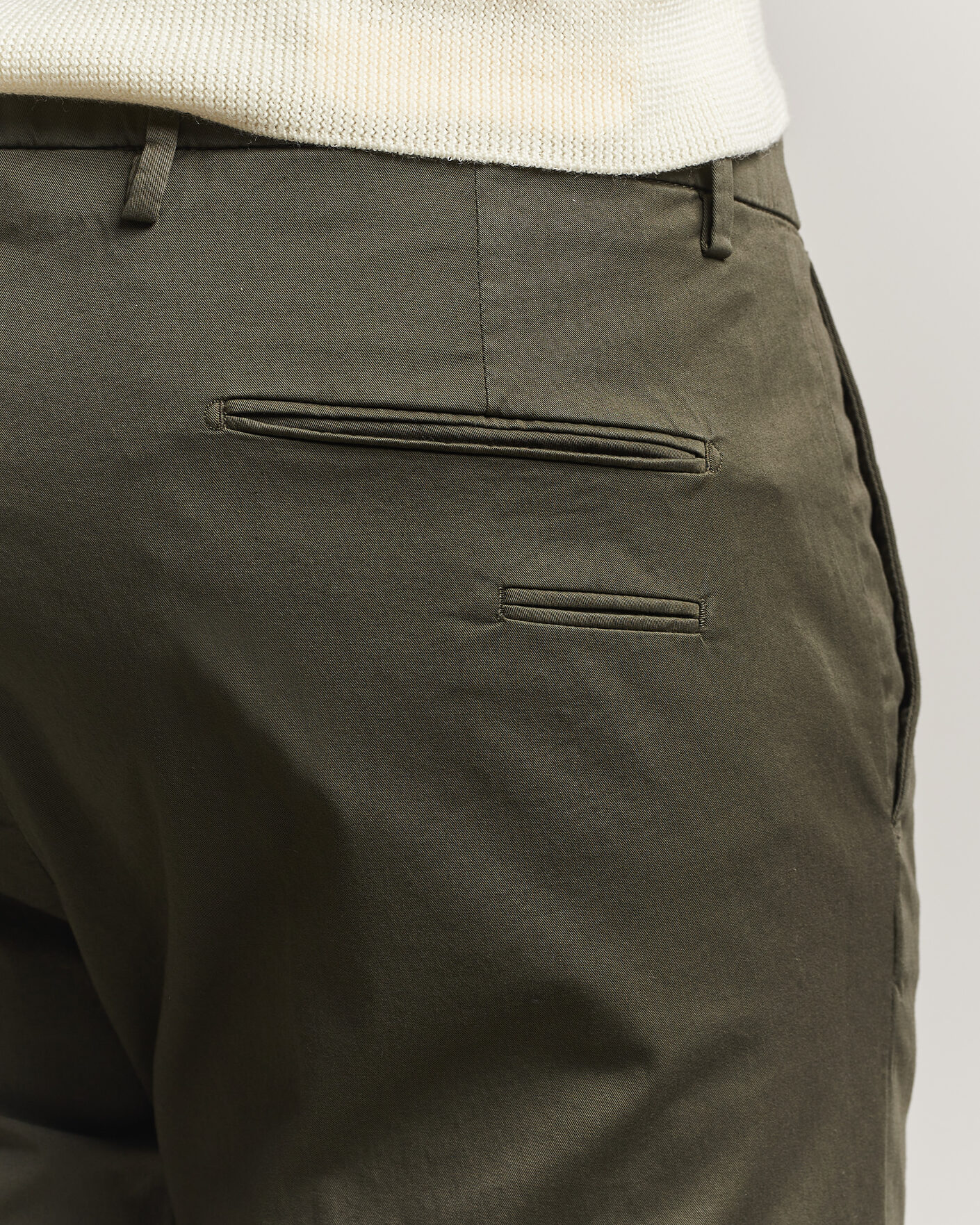 Uomini | Pantaloni | Briglia 1949 | Slim Fit Cotton Chinos Dark Green
