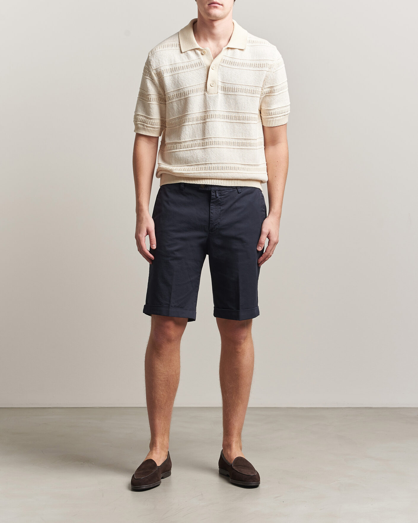 Uomini | Pantaloncini | Briglia 1949 | Cotton Stretch Shorts Navy