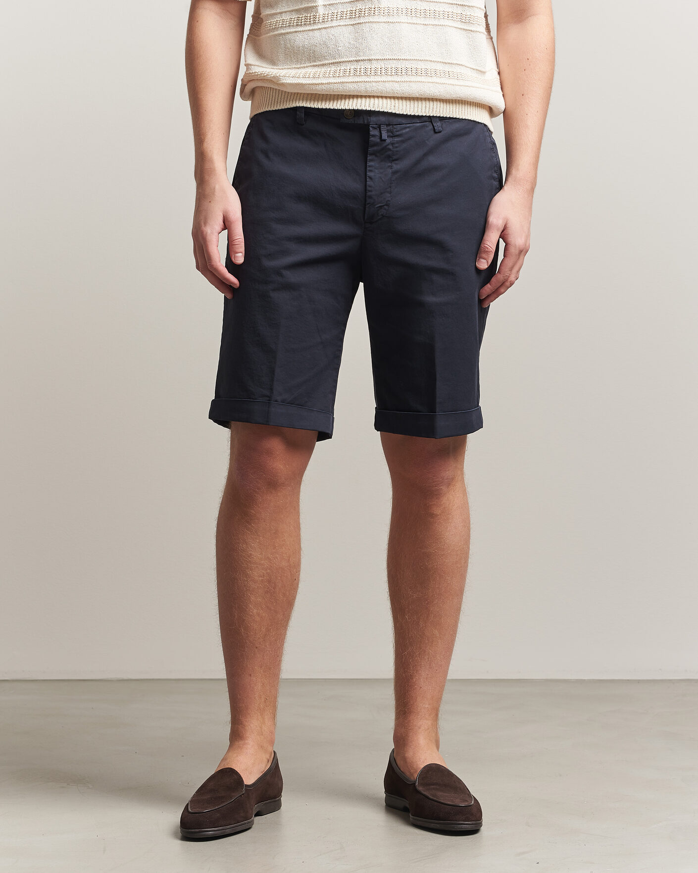 Uomini | Pantaloncini | Briglia 1949 | Cotton Stretch Shorts Navy