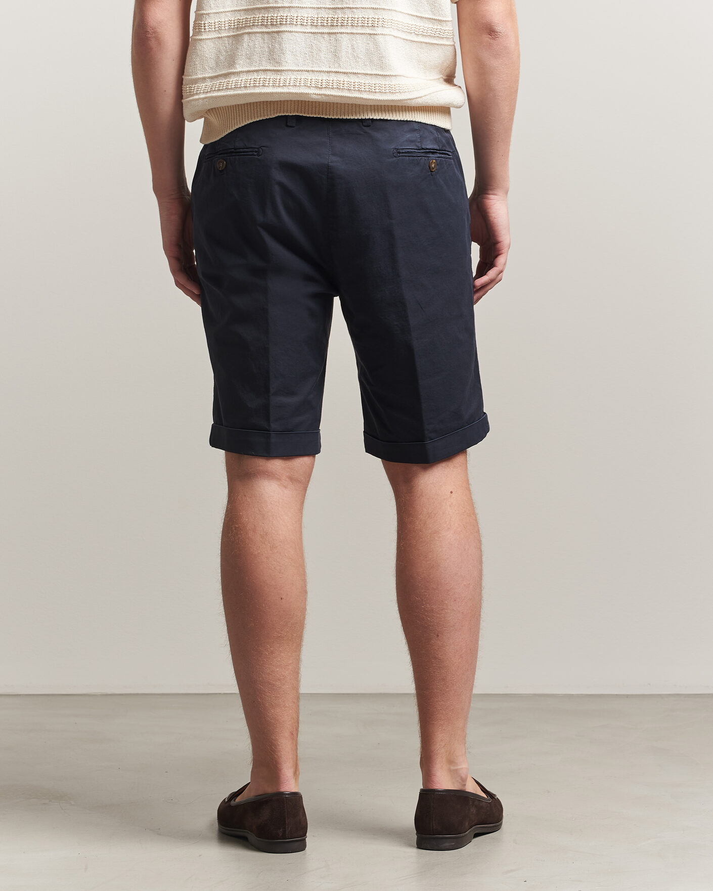 Uomini | Pantaloncini | Briglia 1949 | Cotton Stretch Shorts Navy