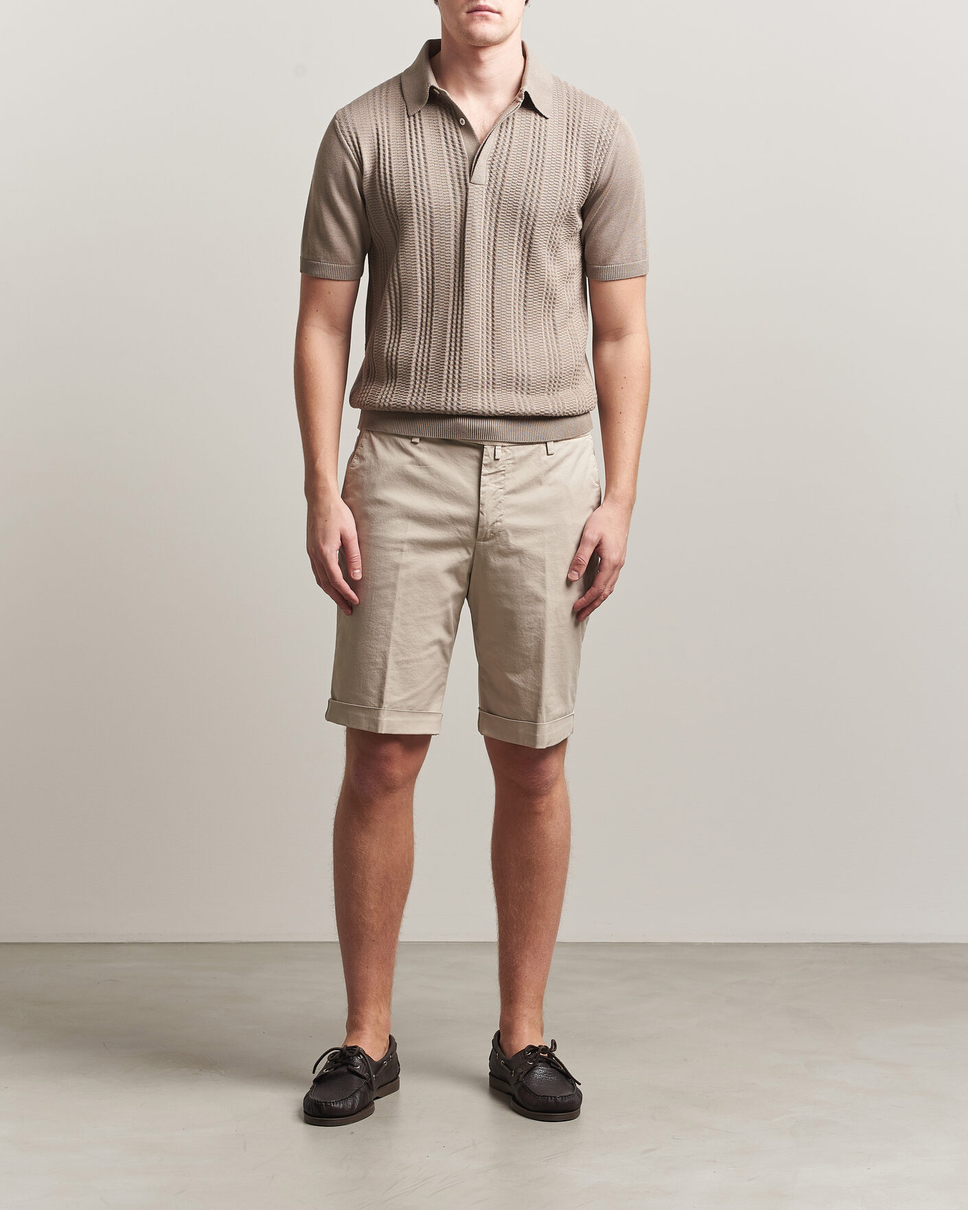 Uomini | Pantaloncini | Briglia 1949 | Cotton Stretch Shorts Beige