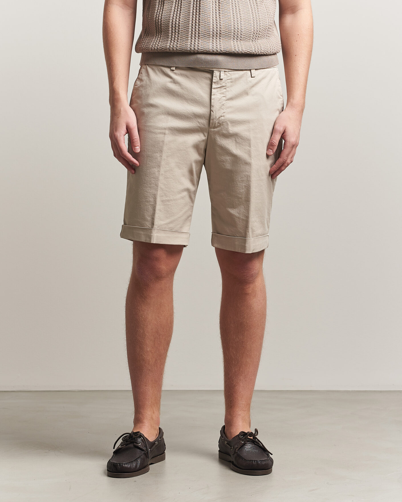 Uomini | Pantaloncini | Briglia 1949 | Cotton Stretch Shorts Beige