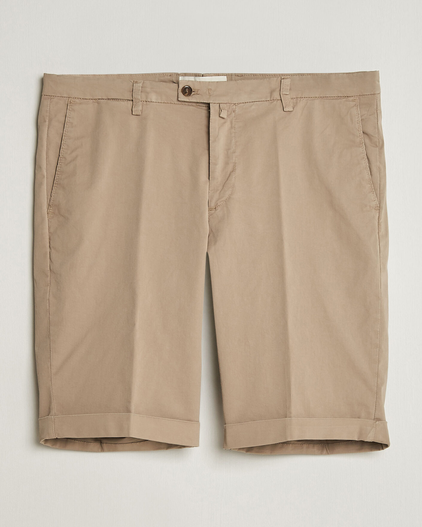 Uomini | Pantaloncini | Briglia 1949 | Cotton Stretch Shorts Taupe