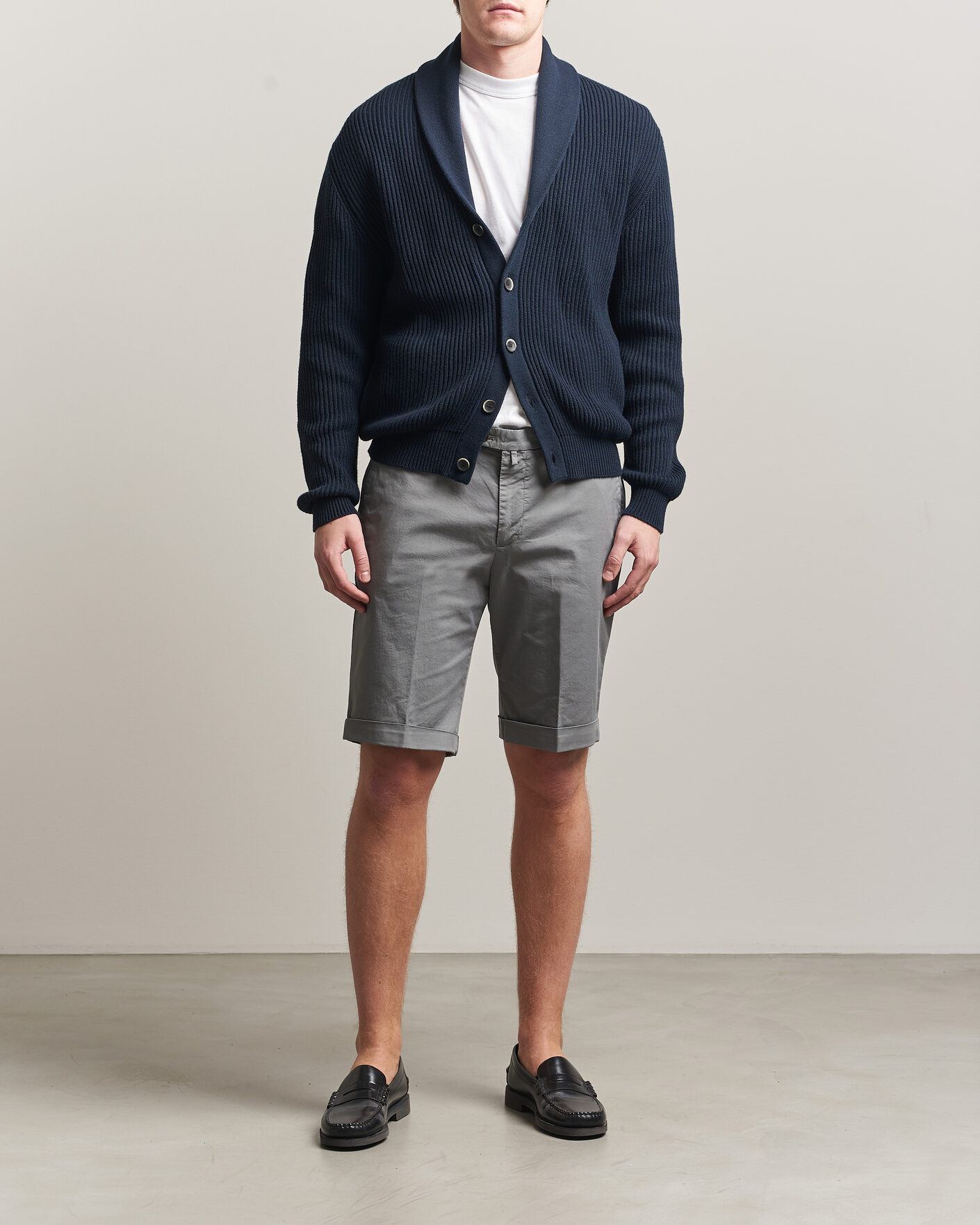 Uomini | Pantaloncini | Briglia 1949 | Cotton Stretch Shorts Grey