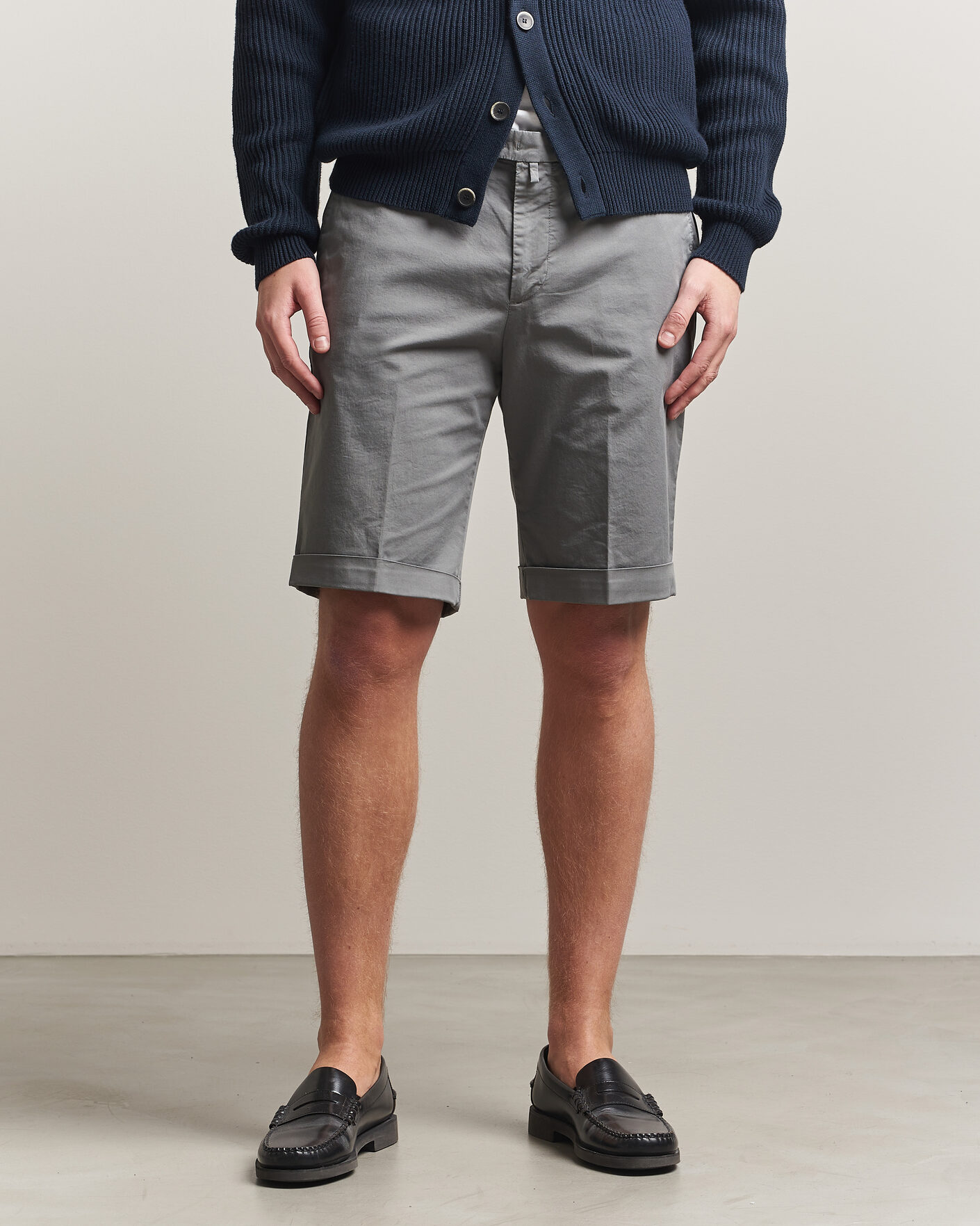 Uomini | Pantaloncini | Briglia 1949 | Cotton Stretch Shorts Grey