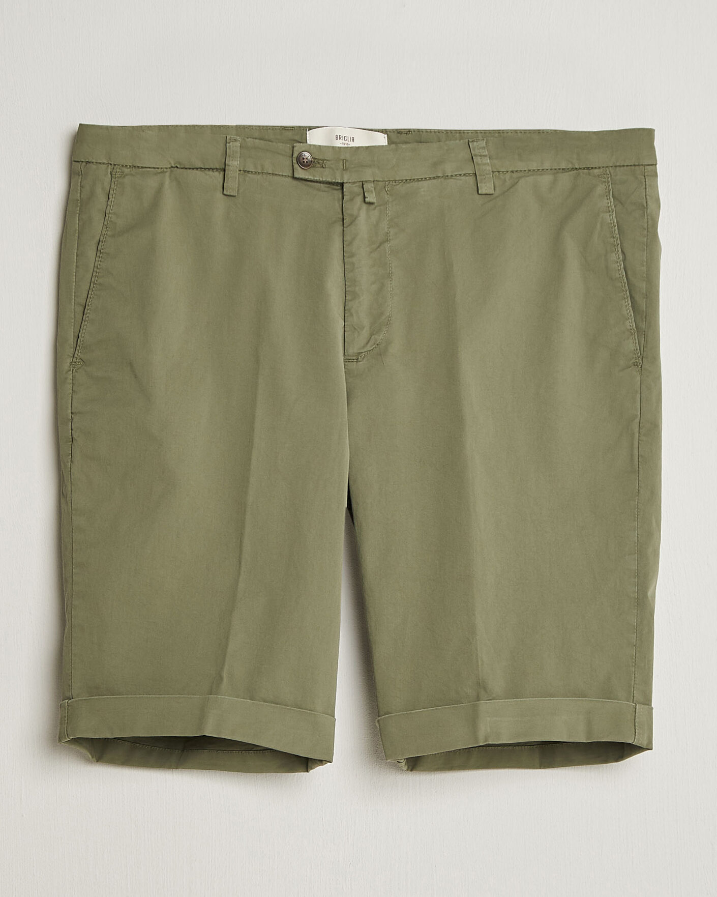 Uomini | Pantaloncini | Briglia 1949 | Cotton Stretch Shorts Olive