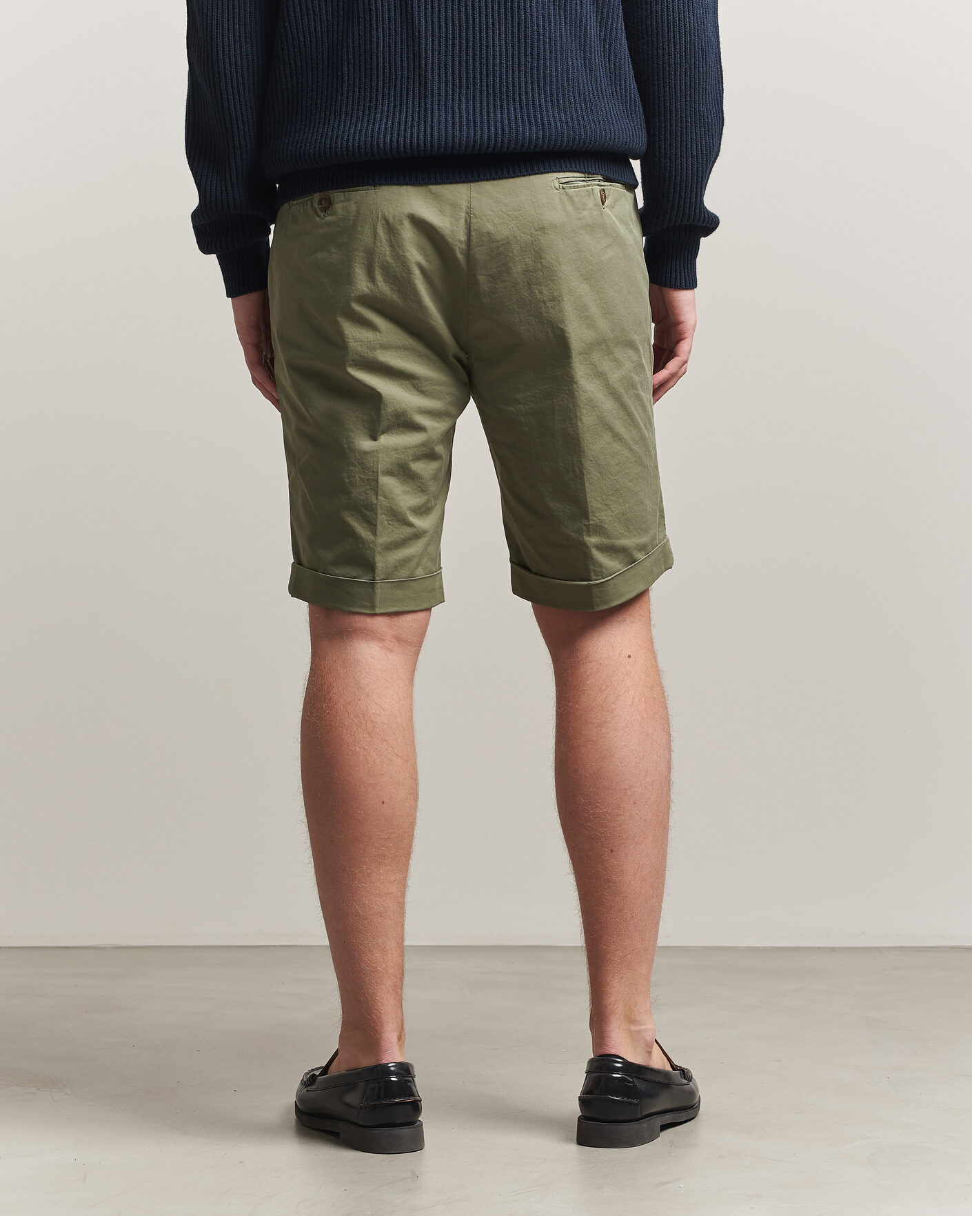 Uomini | Pantaloncini | Briglia 1949 | Cotton Stretch Shorts Olive