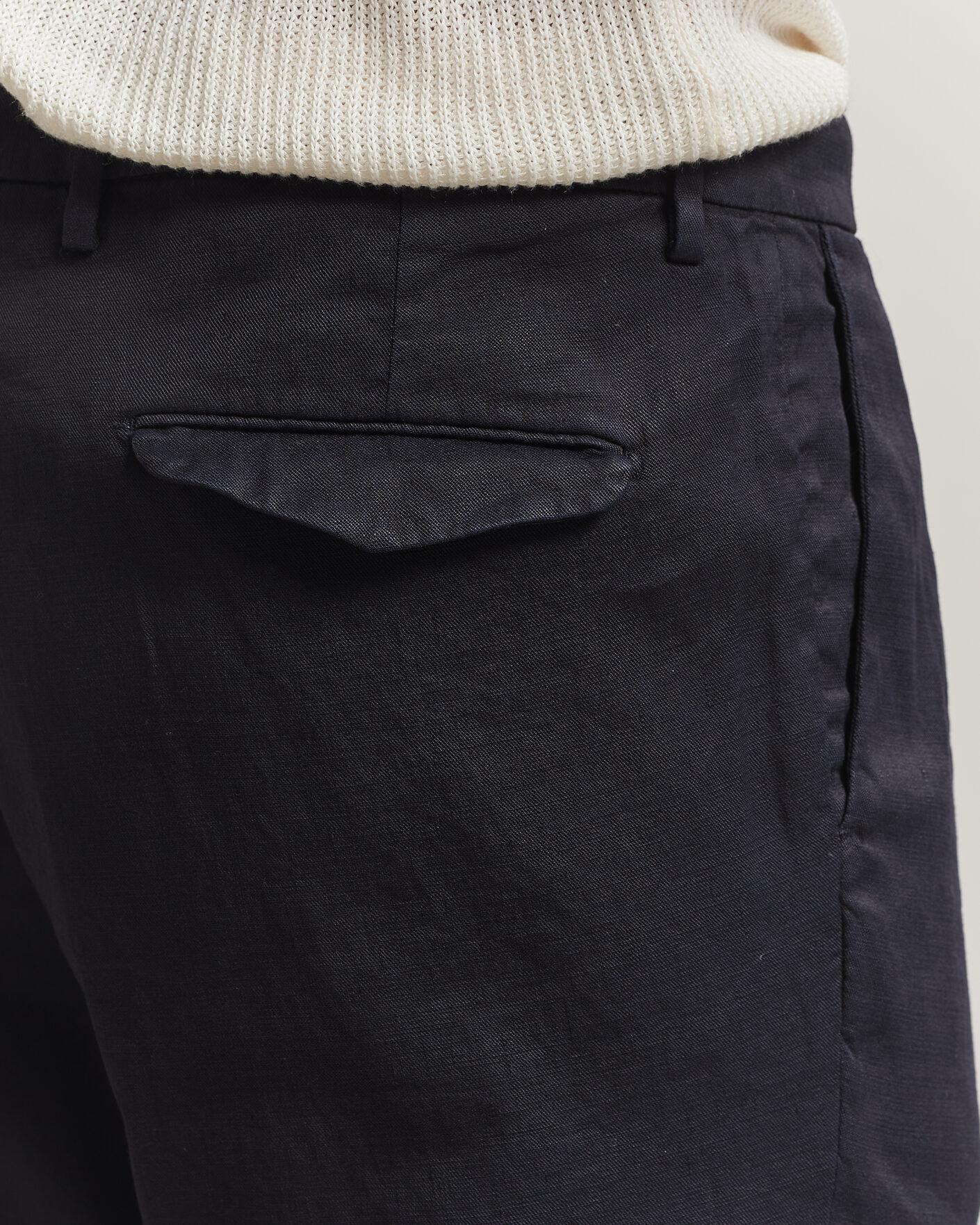 Uomini | Pantaloni | Briglia 1949 | Pleated Linen Trousers Navy