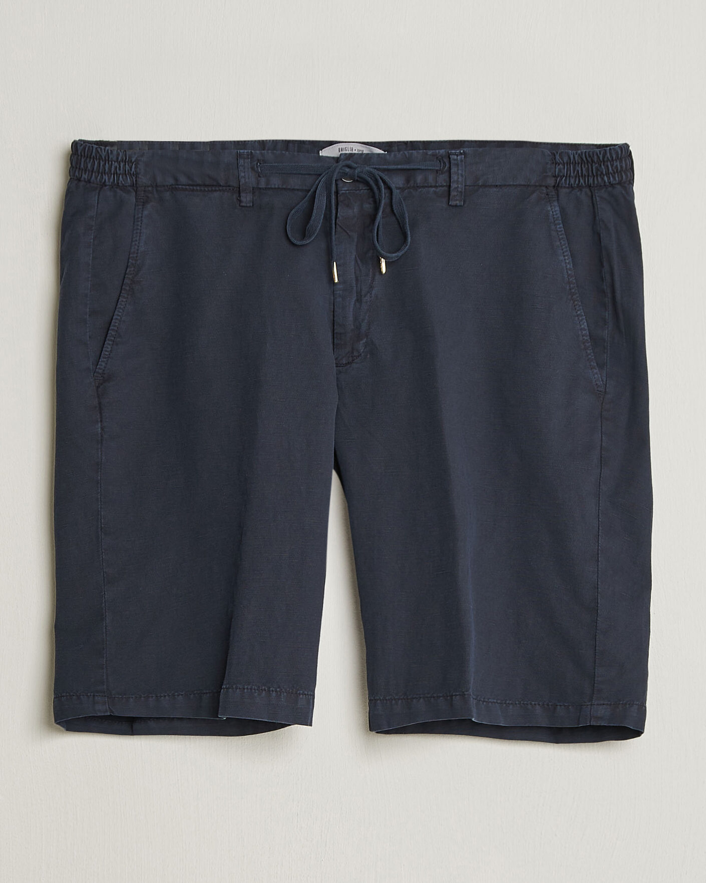 Uomini | Pantaloncini | Briglia 1949 | Cotton/Linen Drawstring Shorts Navy