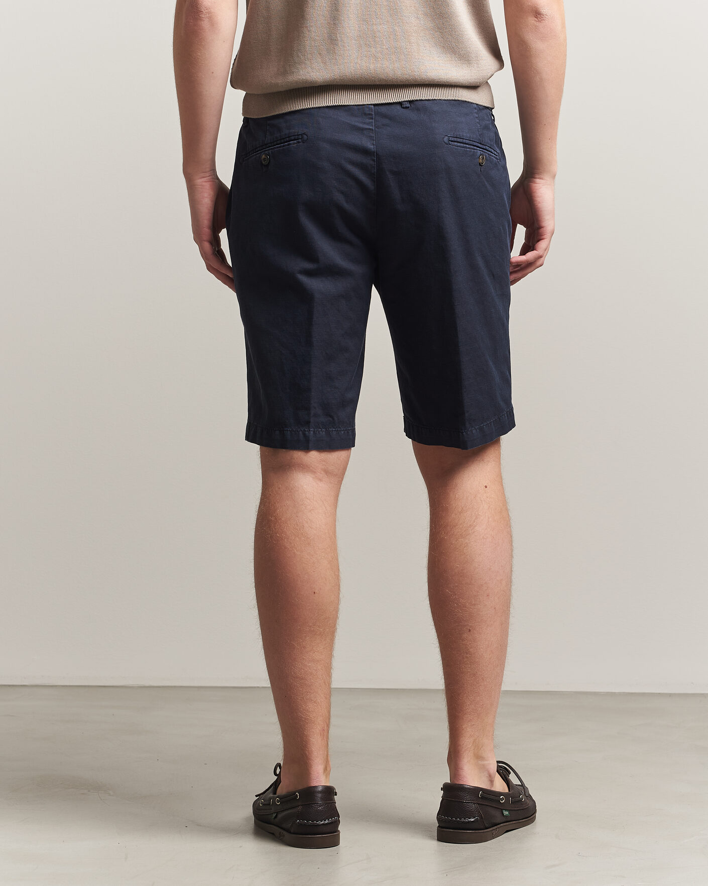 Uomini | Pantaloncini | Briglia 1949 | Cotton/Linen Drawstring Shorts Navy