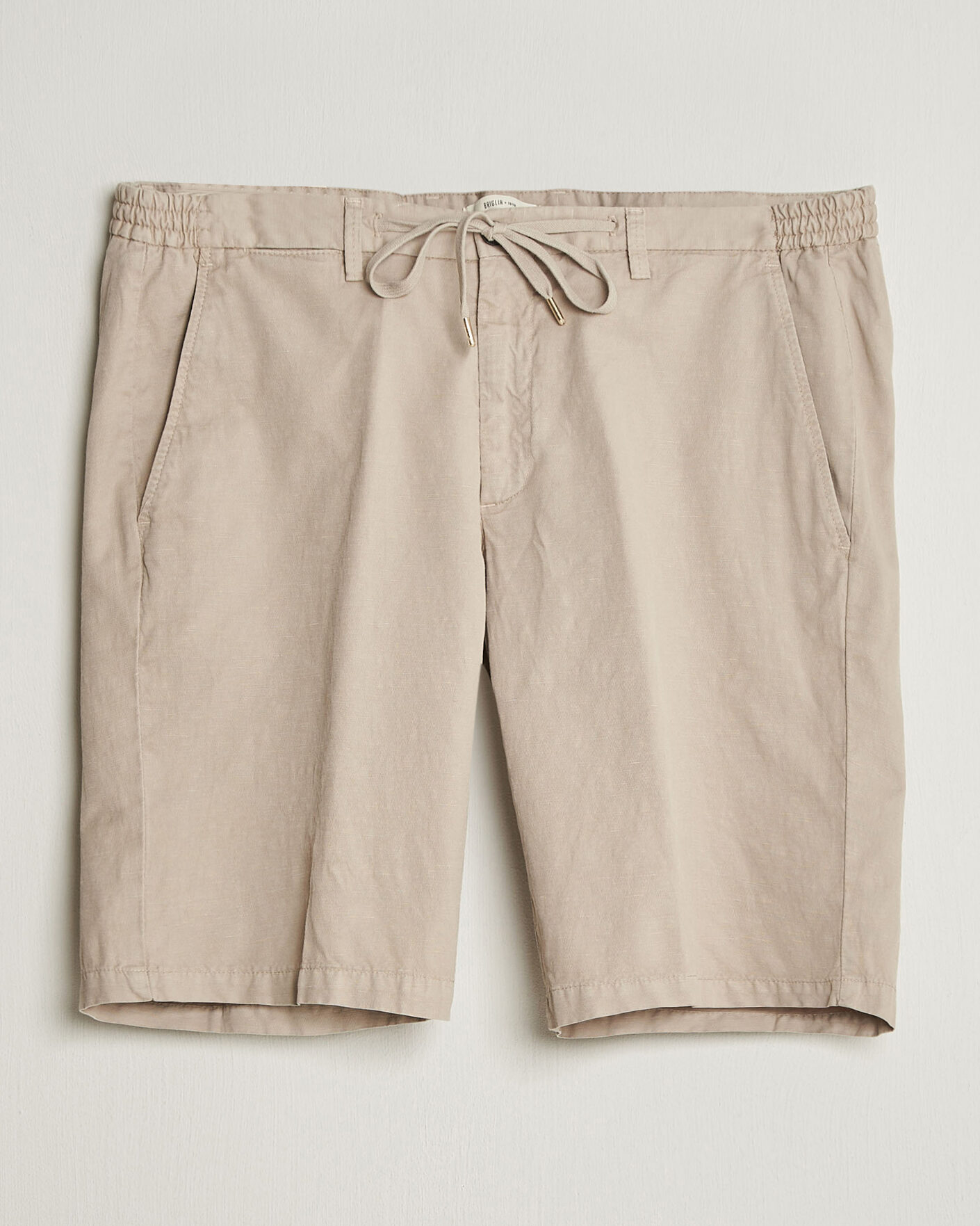 Uomini | Pantaloncini | Briglia 1949 | Cotton/Linen Drawstring Shorts Beige