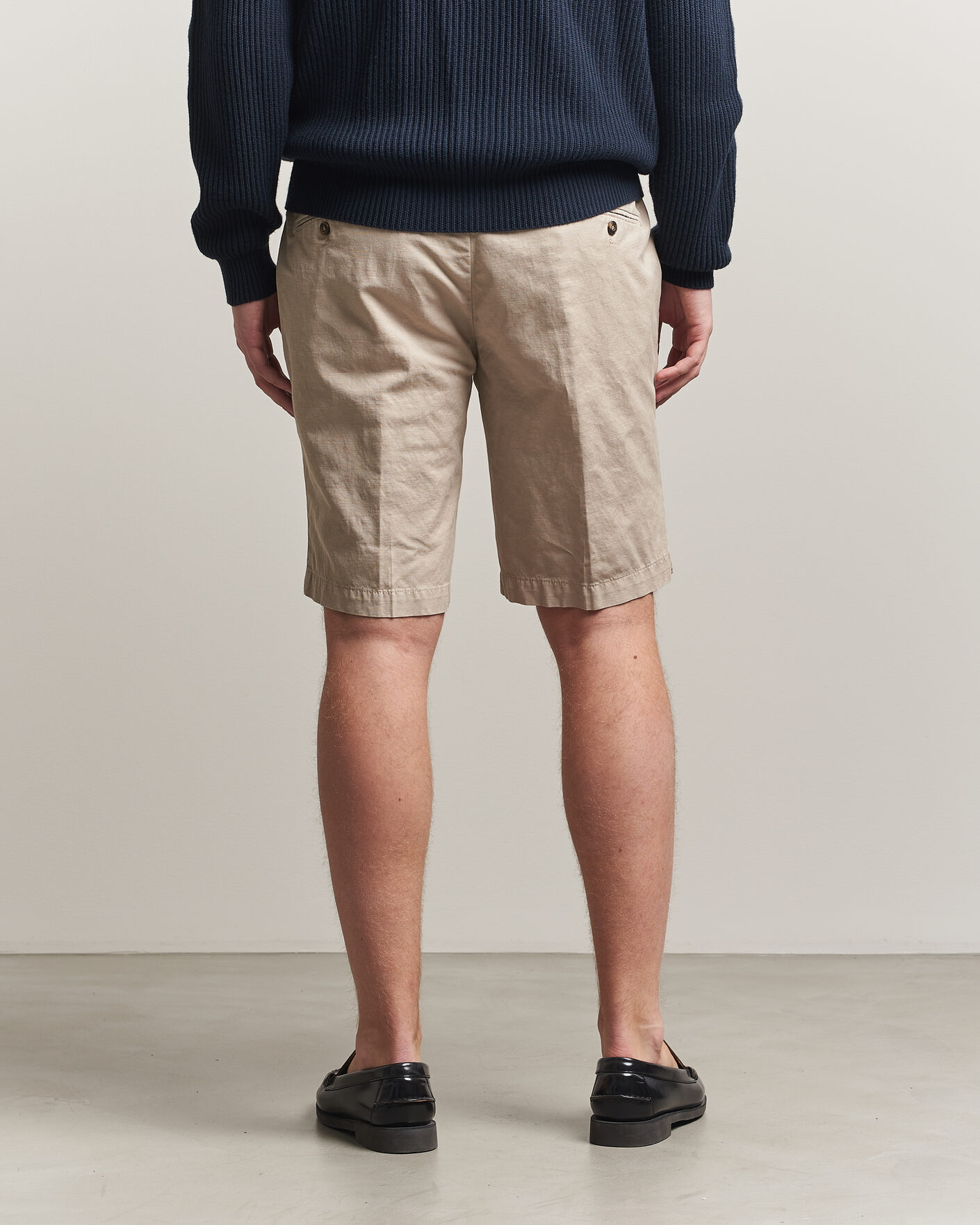 Uomini | Pantaloncini | Briglia 1949 | Cotton/Linen Drawstring Shorts Beige