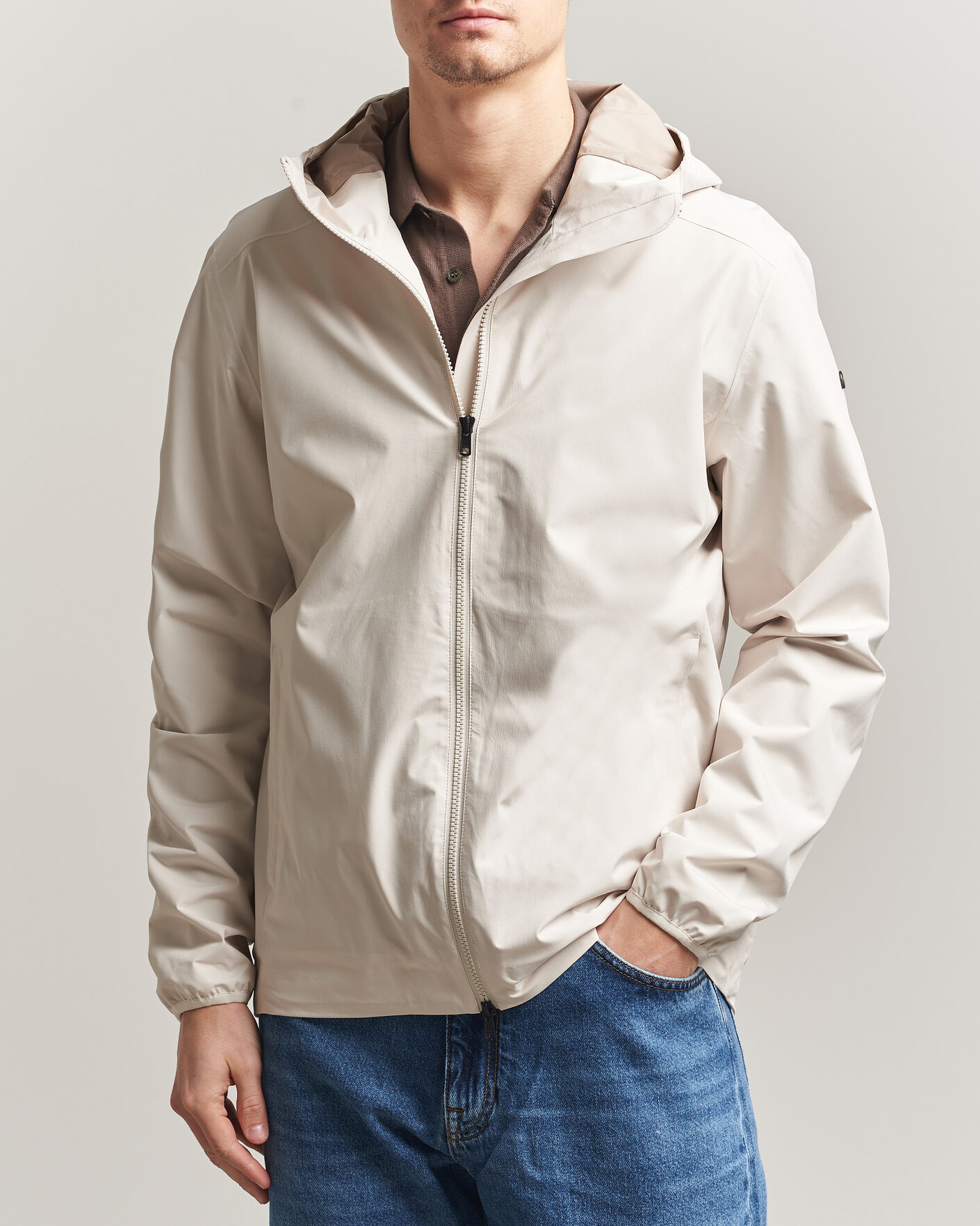 Uomini | Giacche | Scandinavian Edition | Hood II Waterproof Jacket Neutral White