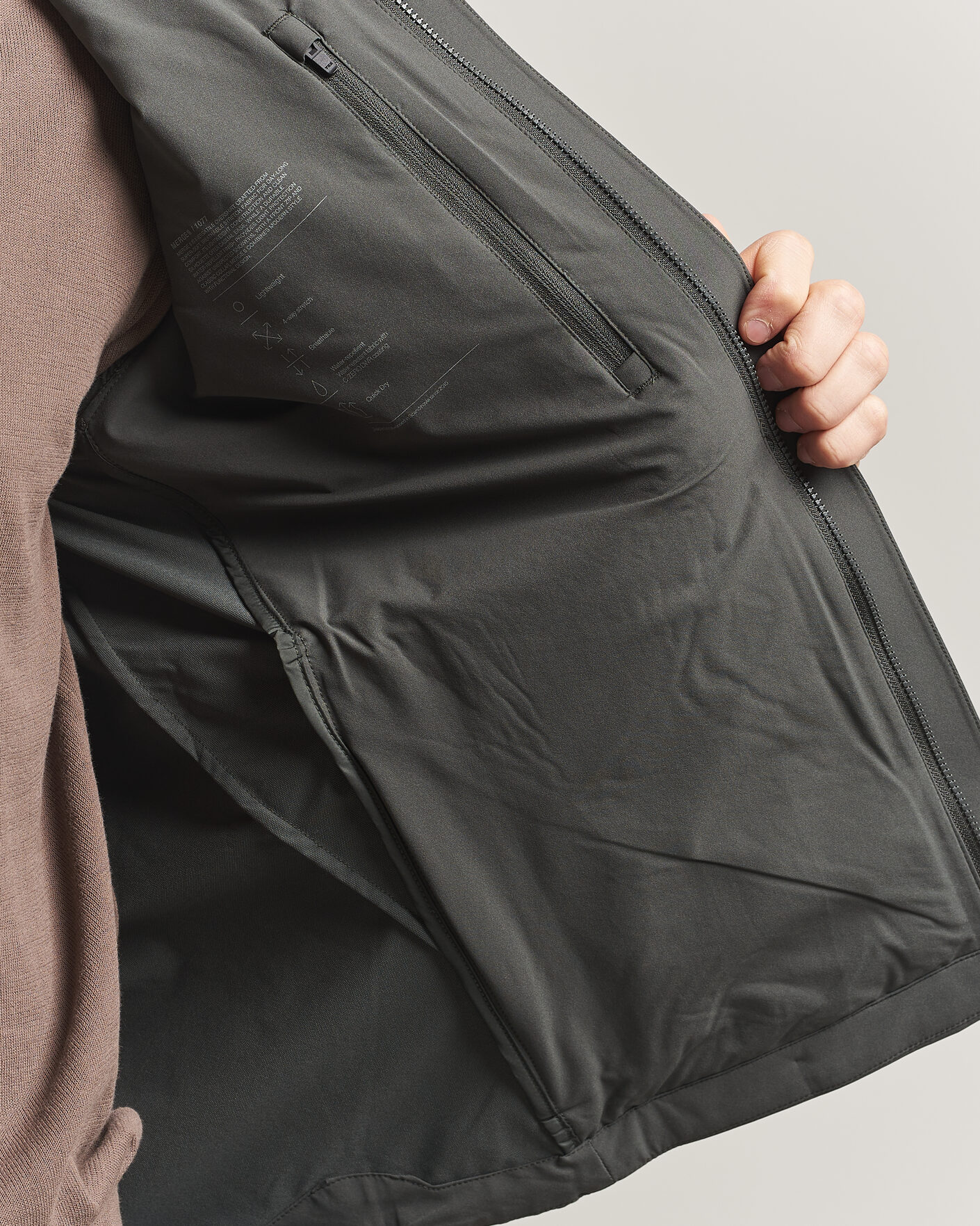 Uomini | Giacche | Scandinavian Edition | Merge II Stretch Shirt Jacket Dark Olive