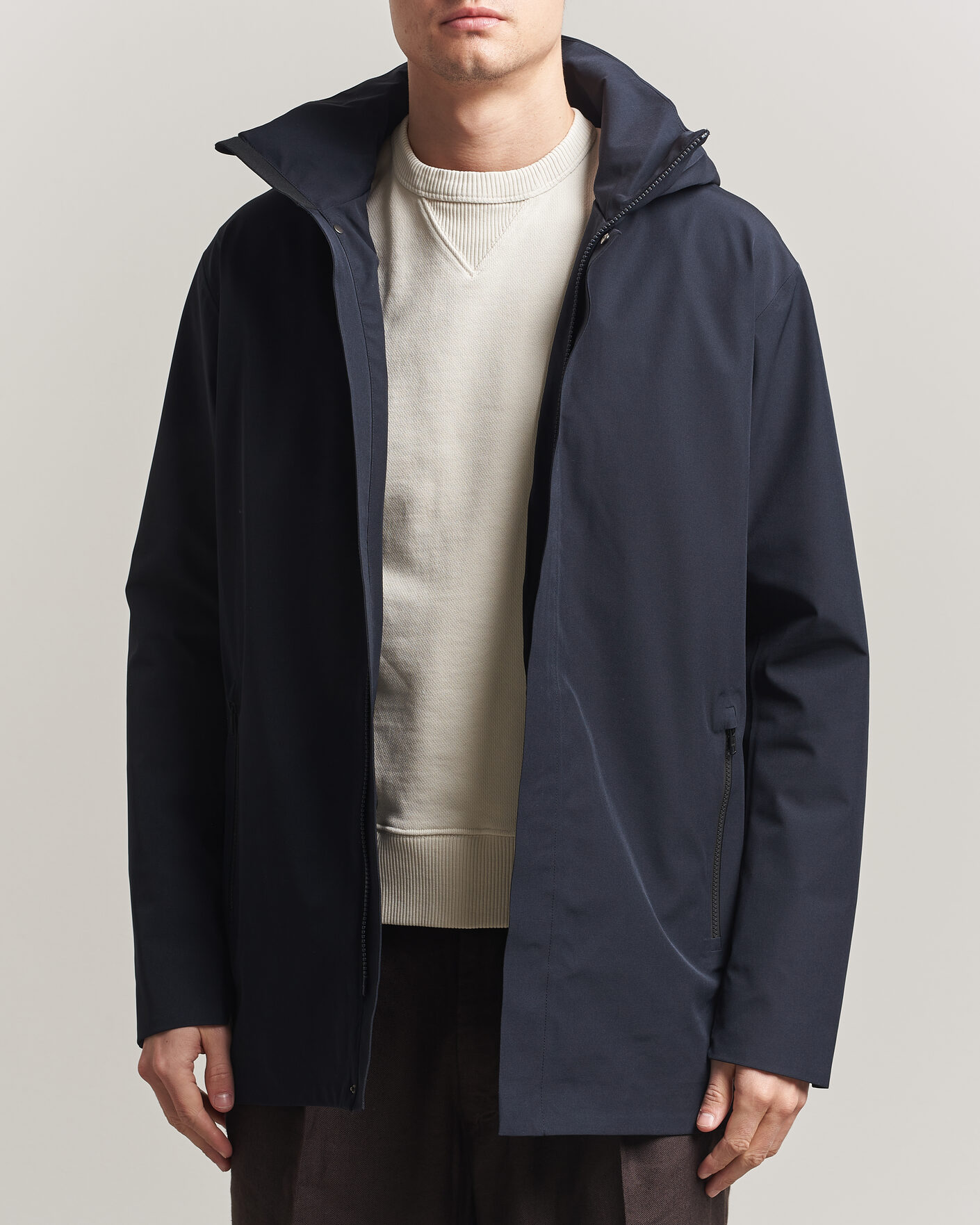 Uomini | Giacche | Scandinavian Edition | Range III Mid Lenght Waterproof Coat Midnight Blue