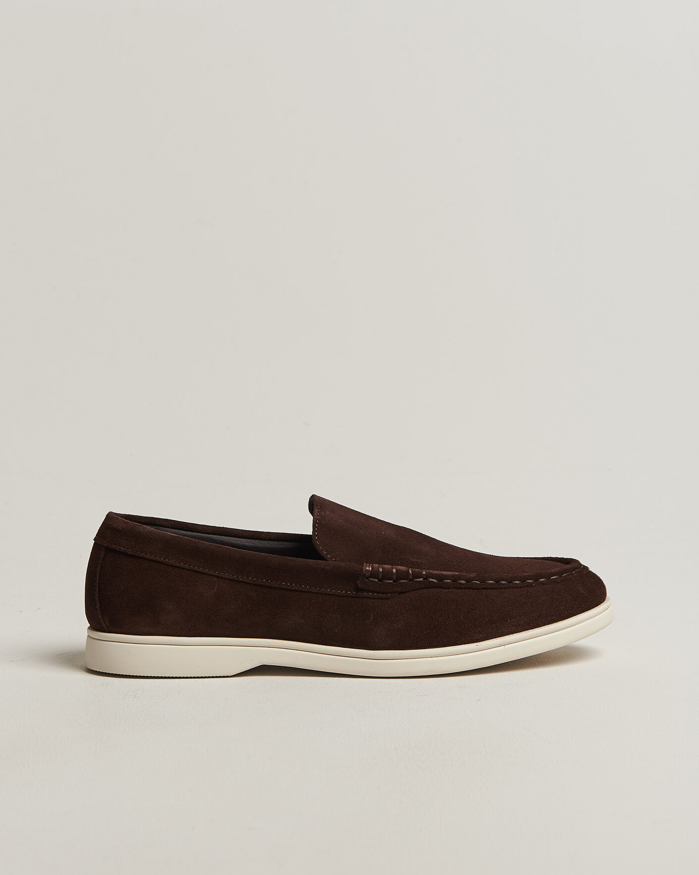 Uomini | Mocassini | Charles Tyrwhitt | Suede Slip On Loafers Chocolate Brown