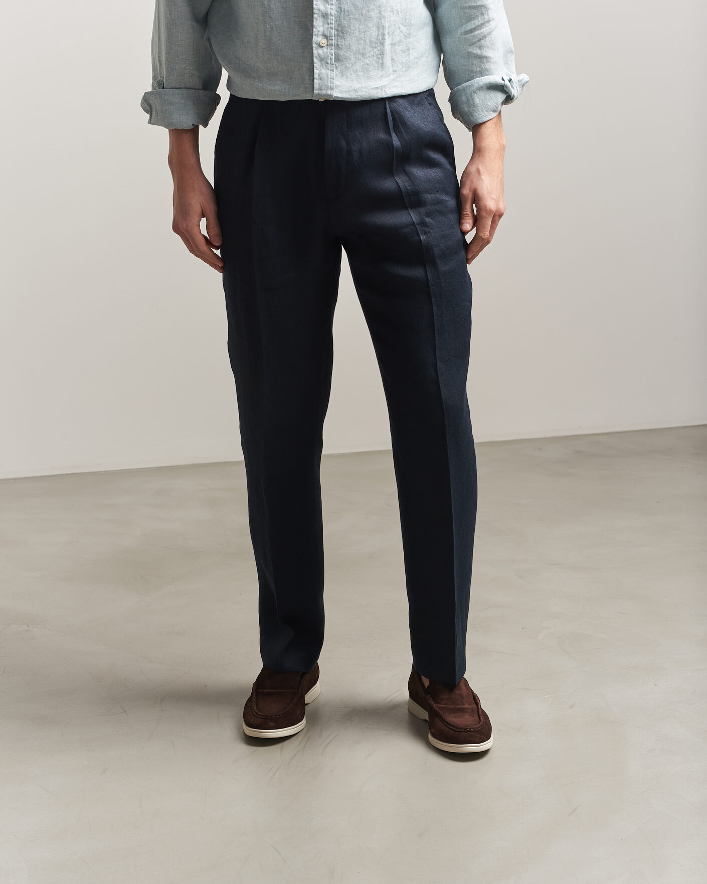 Uomini | Mocassini | Charles Tyrwhitt | Suede Slip On Loafers Chocolate Brown