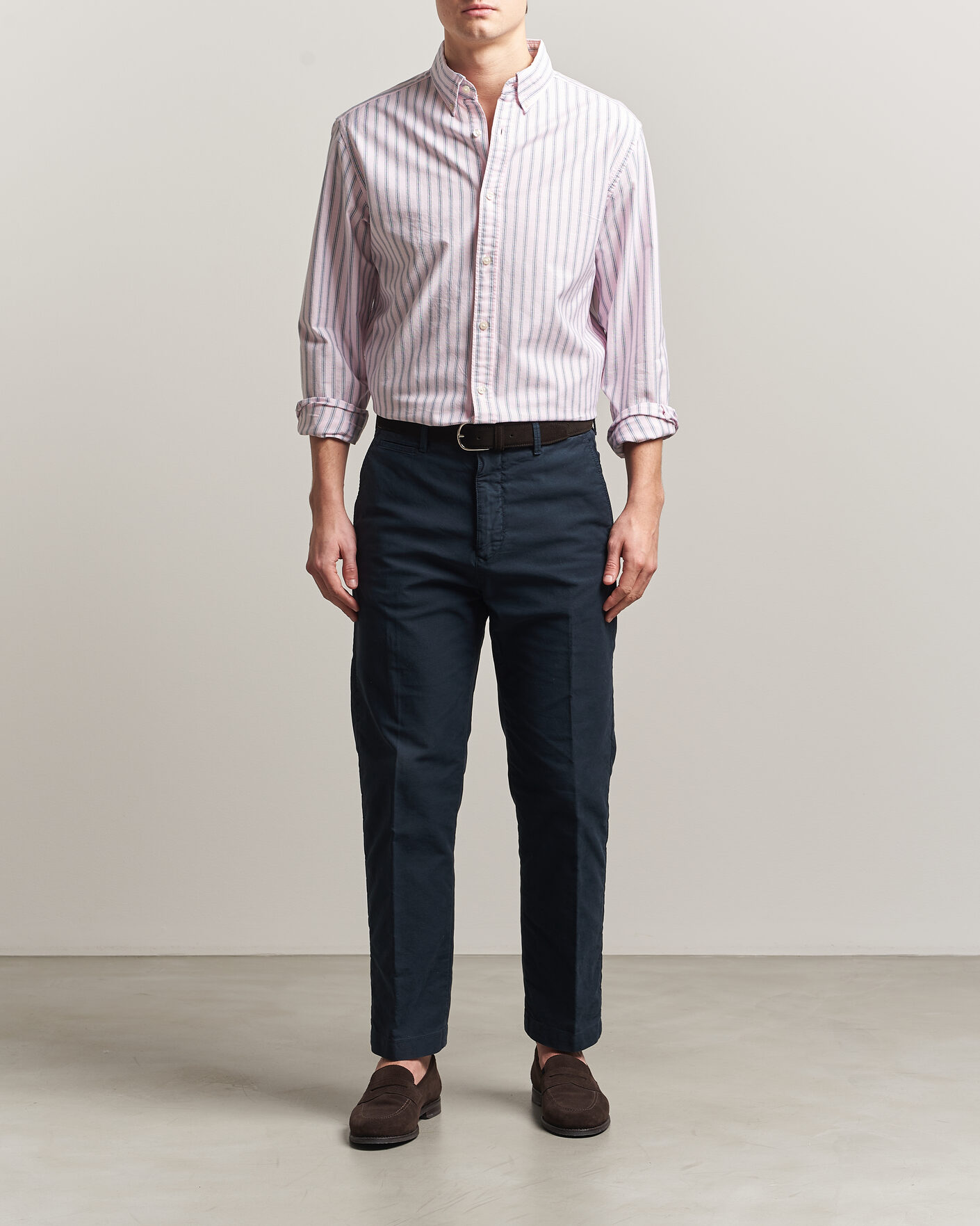 Uomini | Camicie | Charles Tyrwhitt | Button Down Stretch Oxford Shirt Light Pink