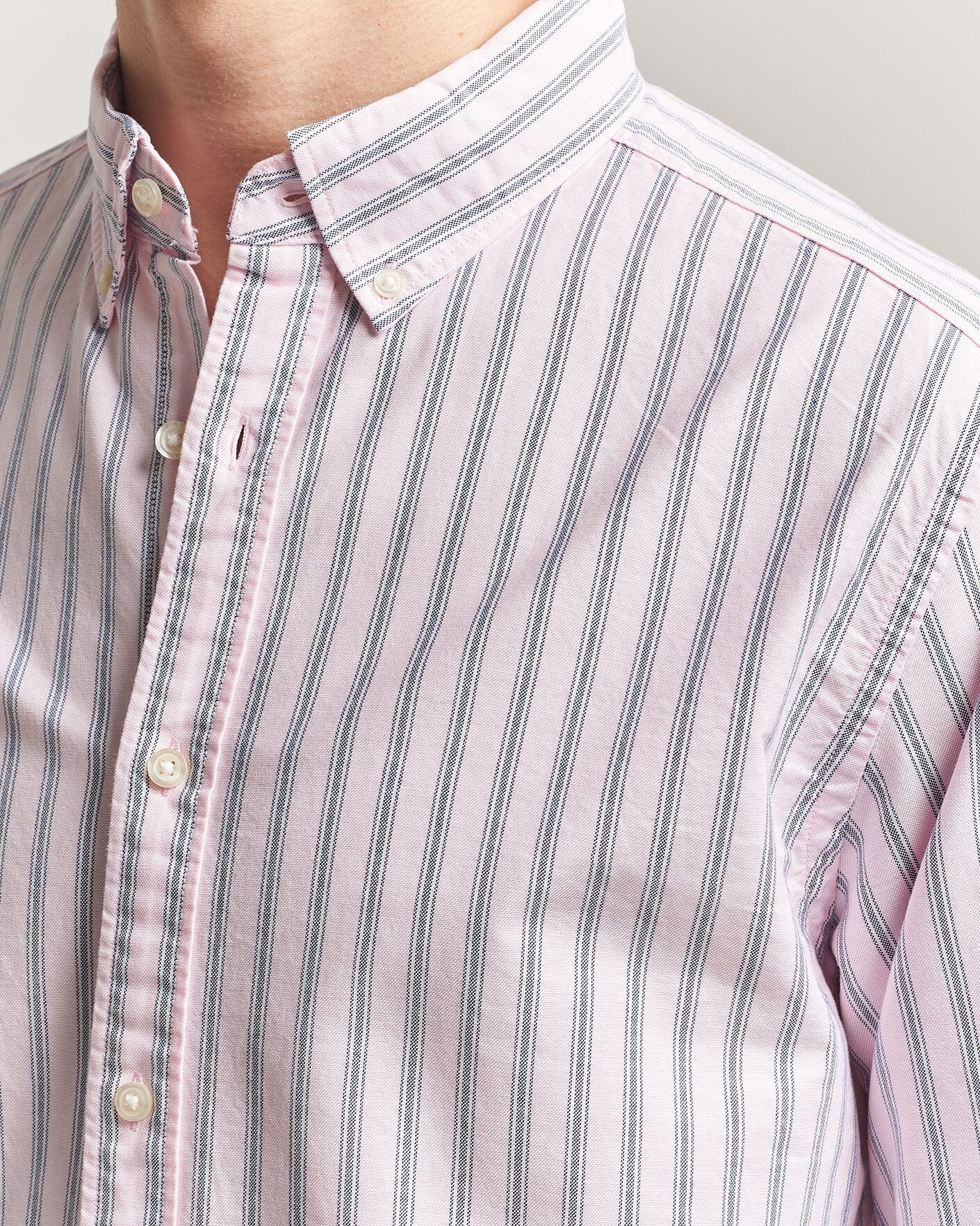 Uomini | Camicie | Charles Tyrwhitt | Button Down Stretch Oxford Shirt Light Pink